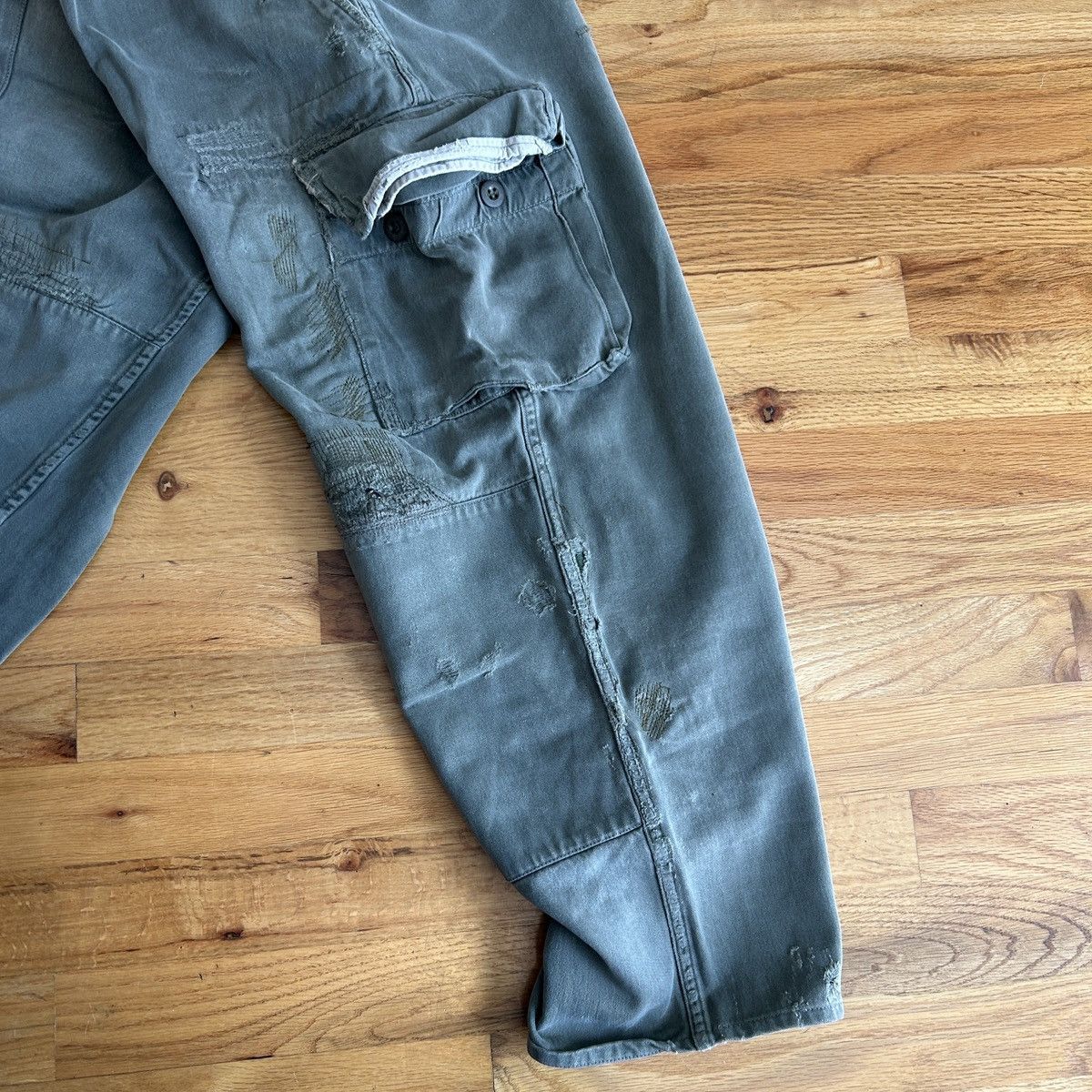 Vintage Vintage Parisian military cargo pants/capris Size US 31 - 4 Thumbnail