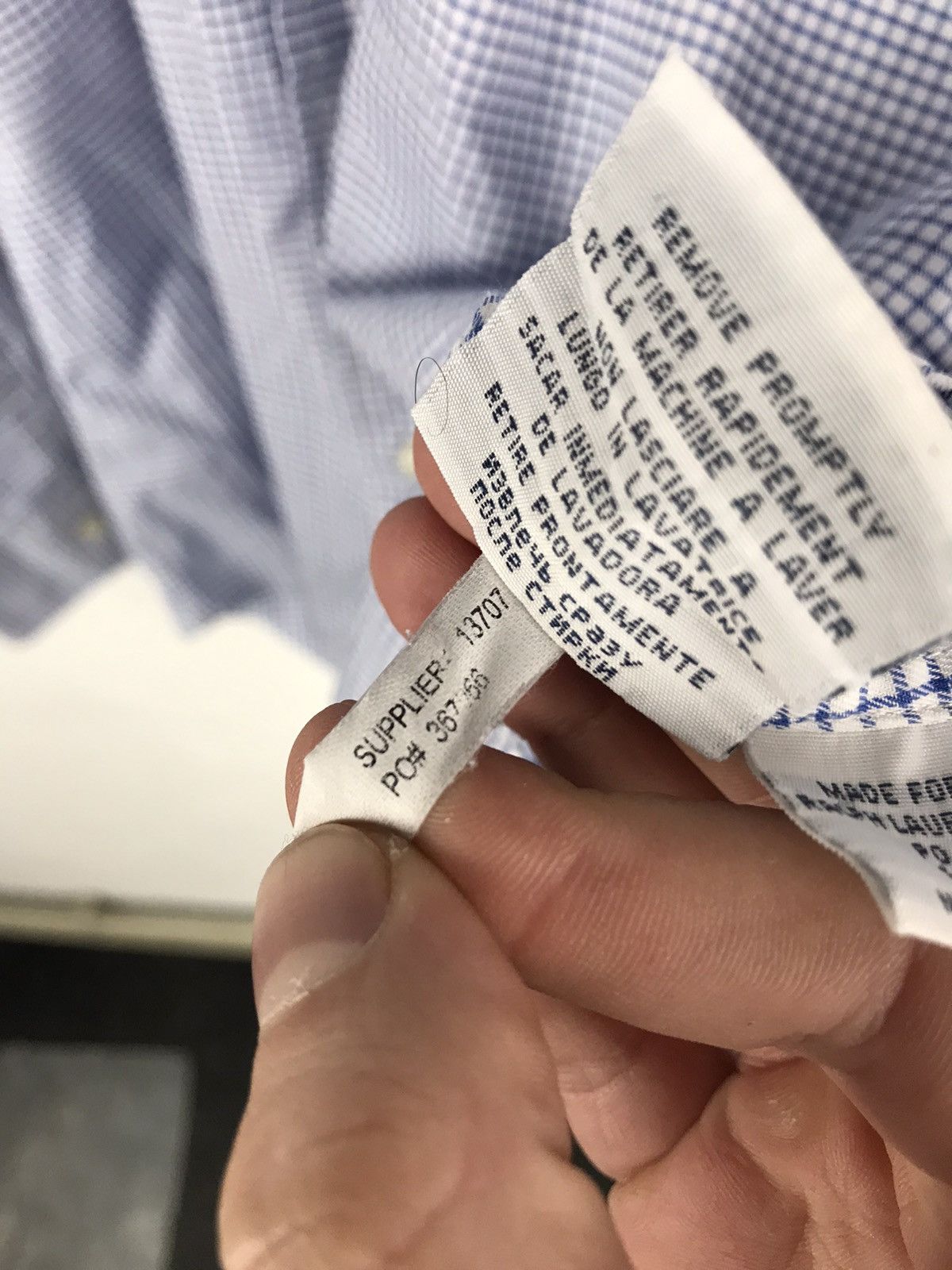 Polo Ralph Lauren Men’s XL/54,Polo Ralph Lauren Small Plaid Cotton Shirt,Lux Size US XL / EU 56 / 4 - 11 Thumbnail