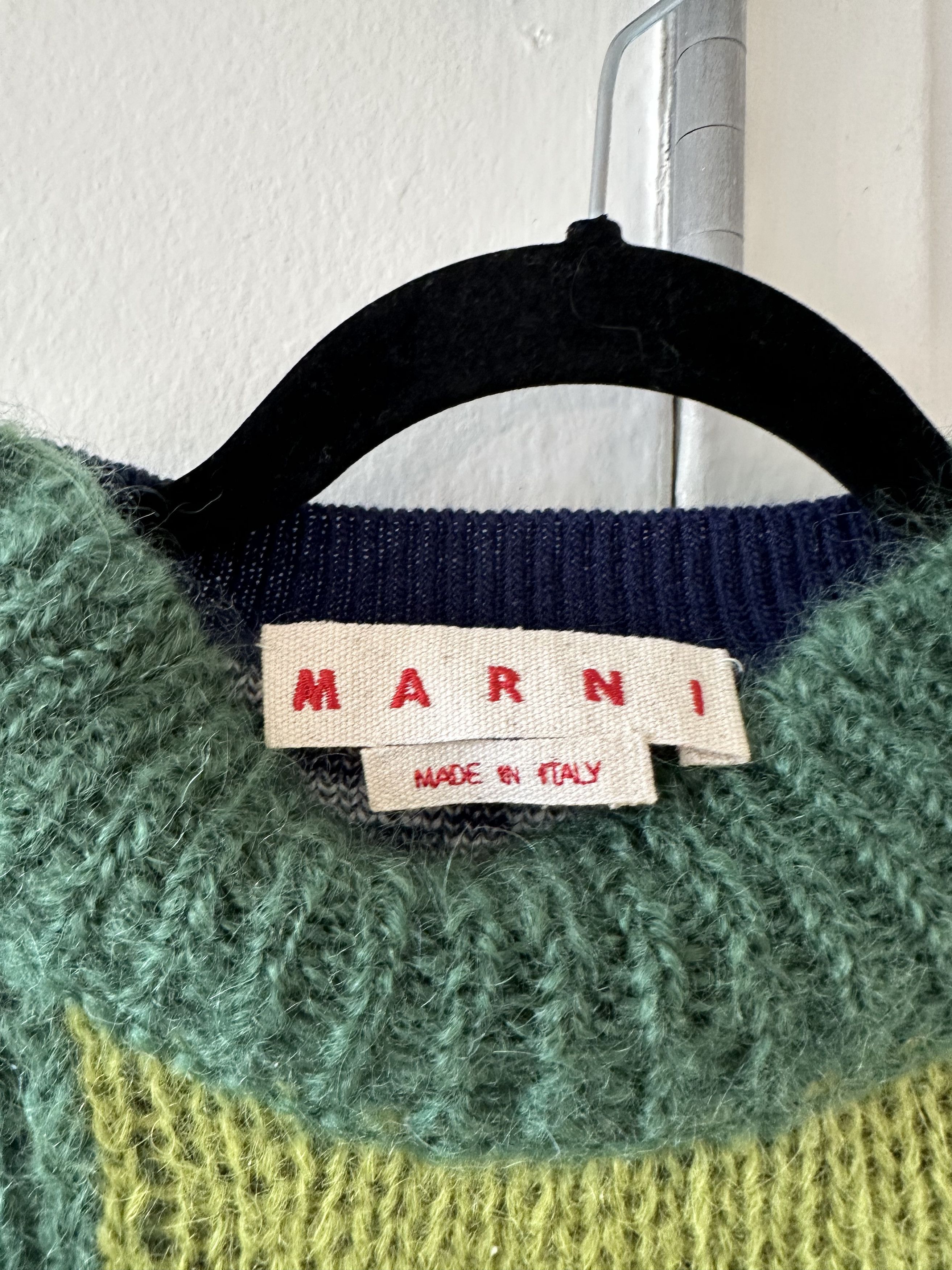 Marni Marni Check Wool/Mohair Blend Sweater Size US M / EU 48-50 / 2 - 3 Thumbnail