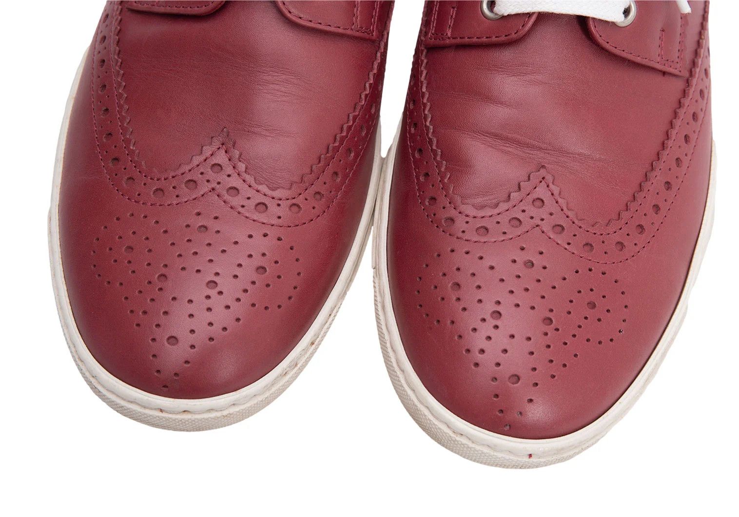Junya Watanabe Red Wingtip Leather Shoes Size 26cm in Good Condition Size US 8 / EU 41 - 3 Thumbnail