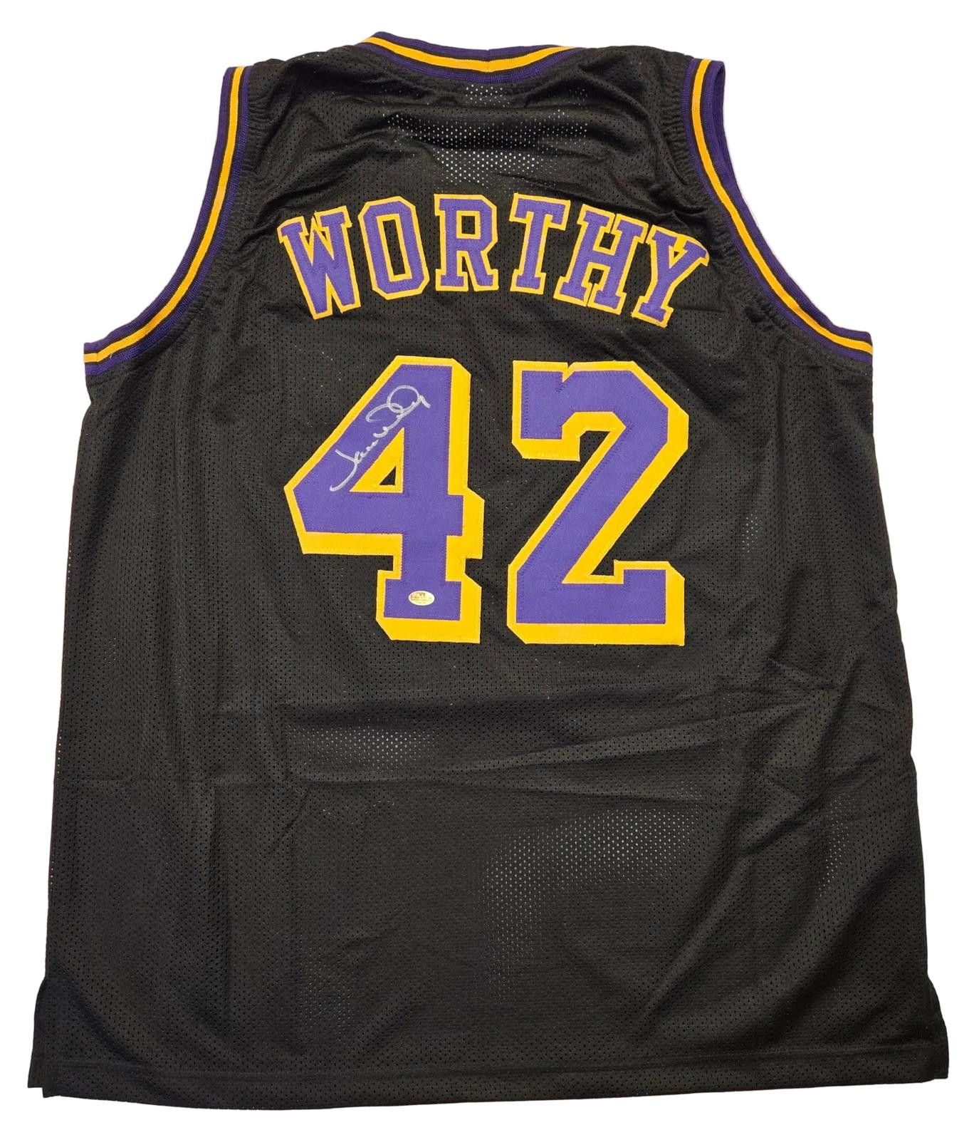 Other James Worthy Signed Custom Jersey W/COA Size ONE SIZE - 2 Thumbnail