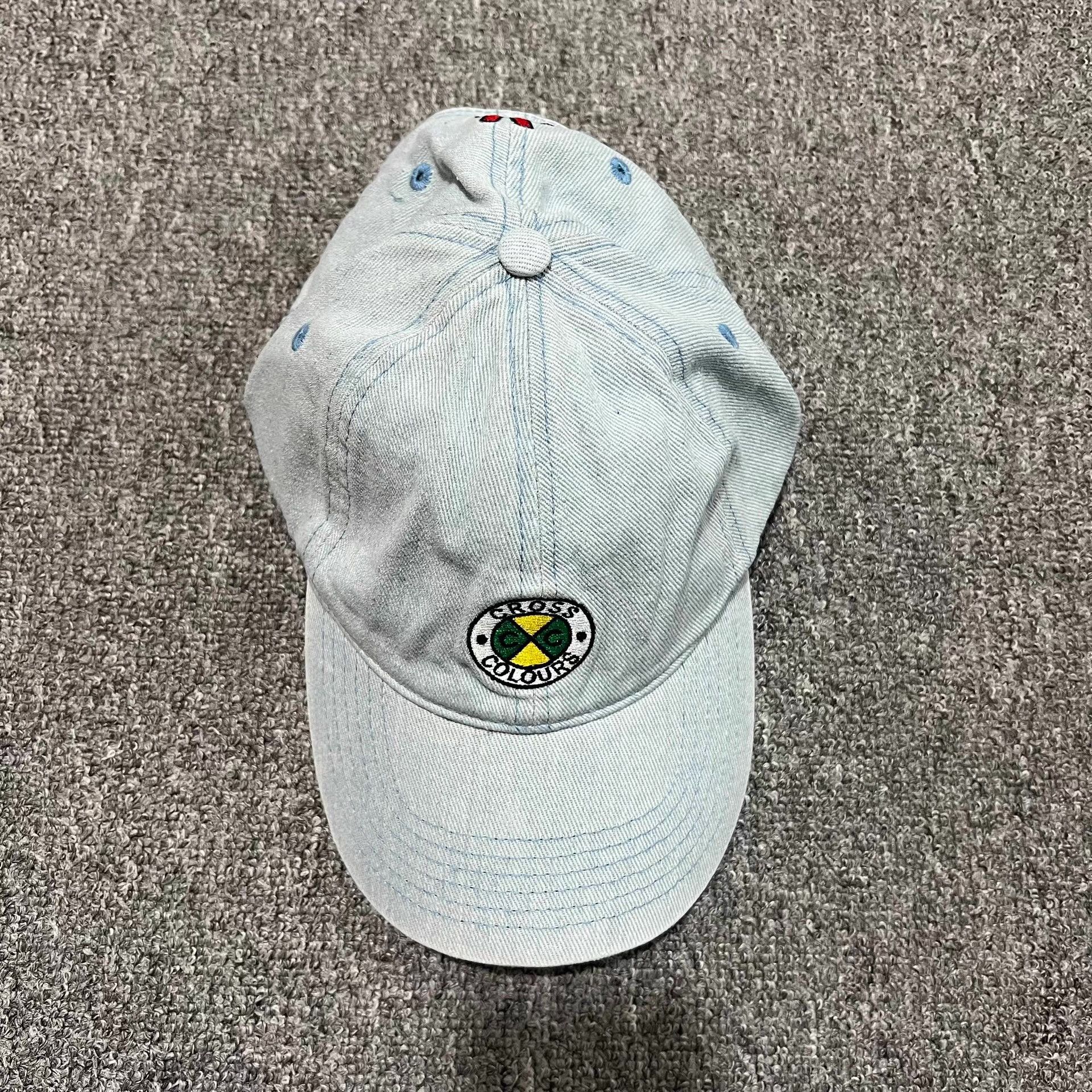 Cross Colours Cross Colours Washed Embroidered CurvedBrim Baseball Cap Q7 Size ONE SIZE - 7 Thumbnail