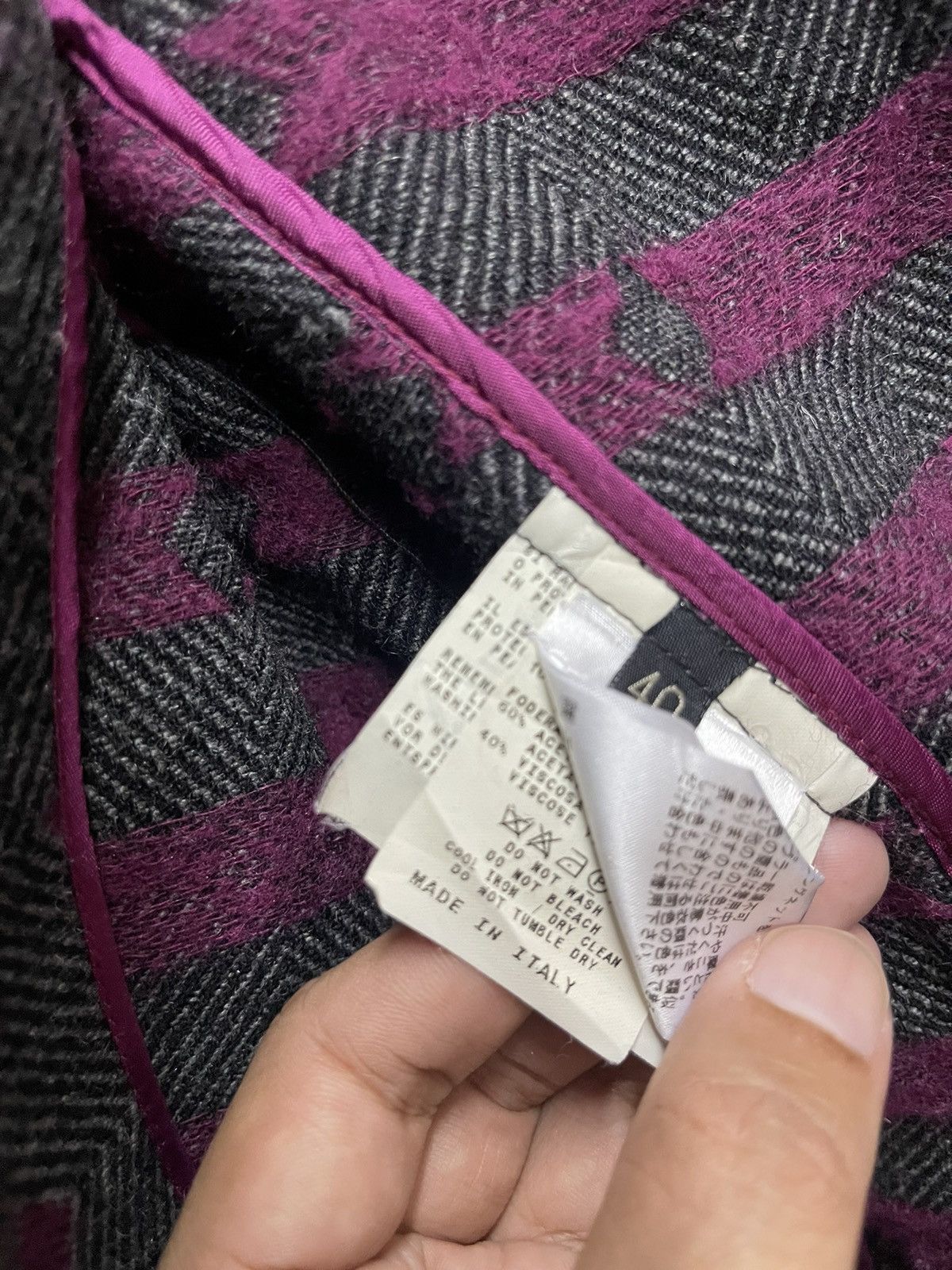 Etro Vintage ETRO Wool Jacket Italy Size S / US 4 / IT 40 - 5 Thumbnail