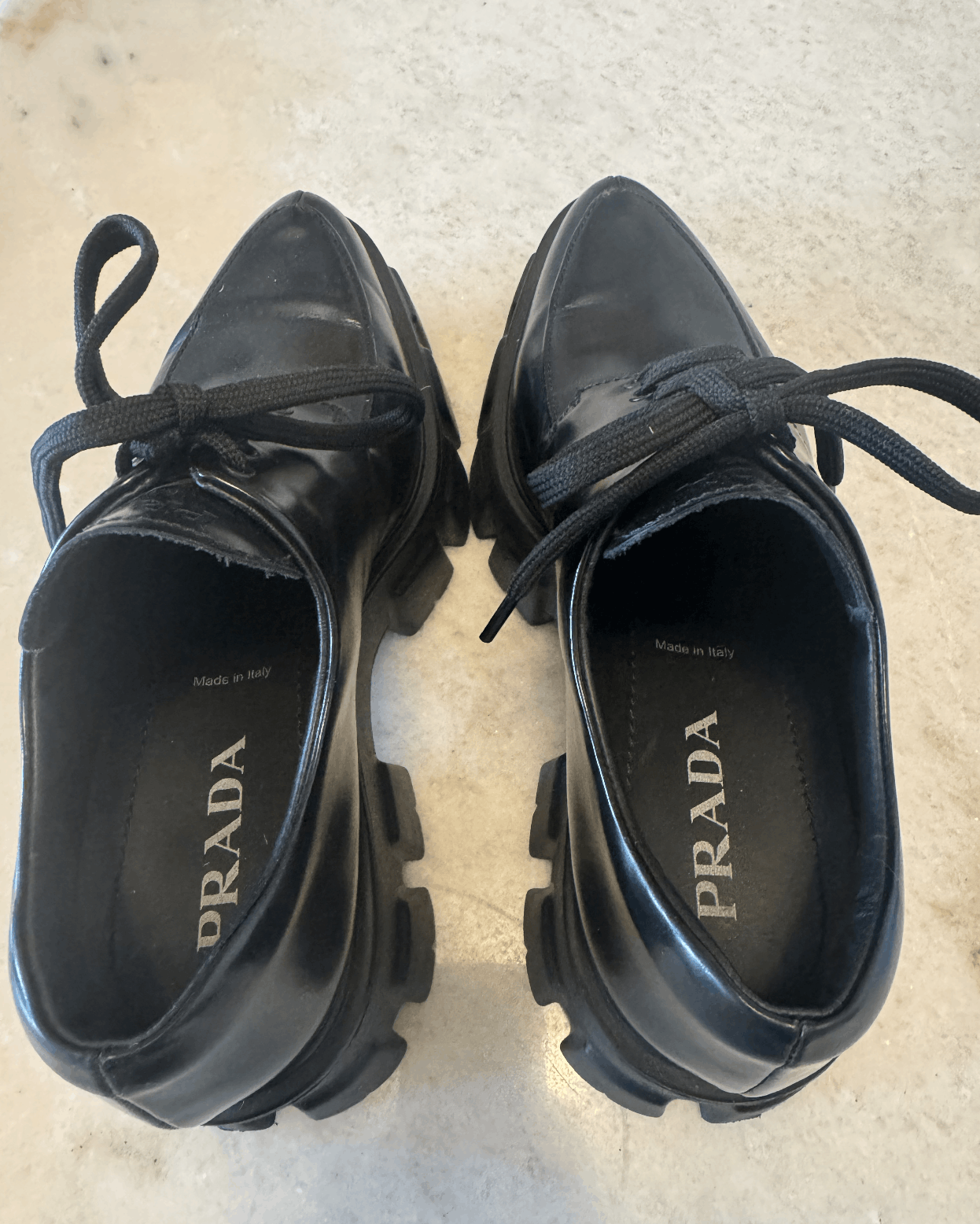 Prada Prada Monolith Leather Loafers Size US 8 / IT 38 - 9 Thumbnail