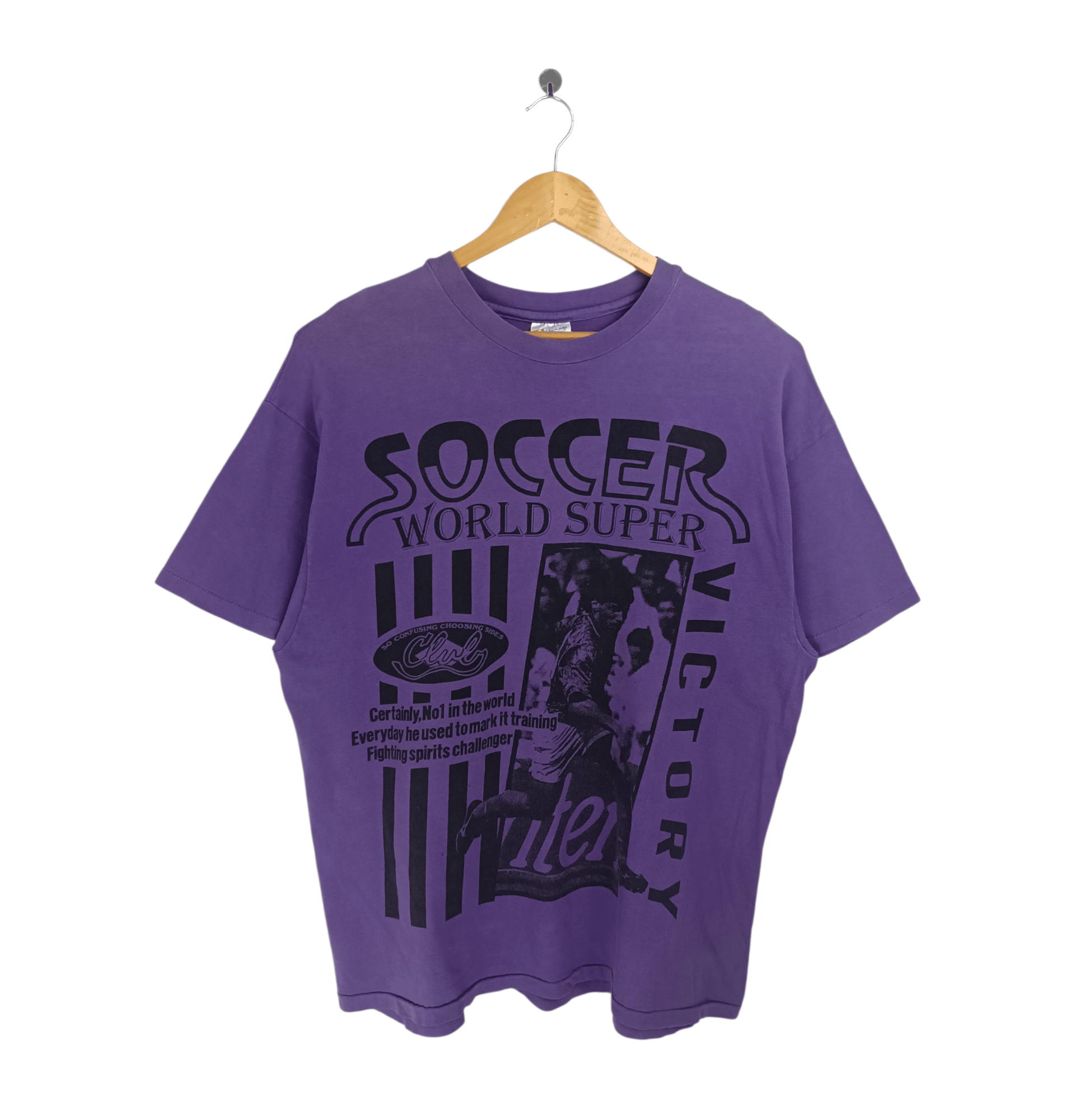 Vintage VINTAGE 90s SOCCER WORLD FOOTBALL FIFA UEFA MADRID VERY RARE Size US XL / EU 56 / 4 - 1 Thumbnail