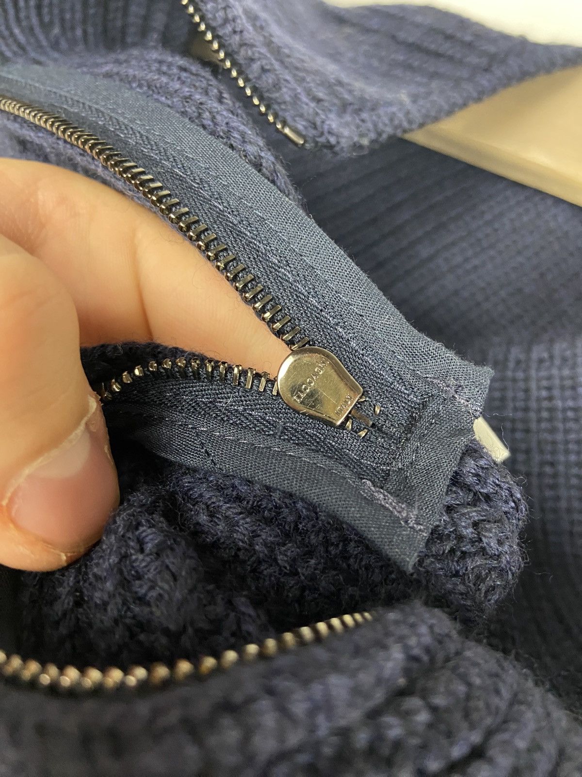 Designer × Fabiana Filippi Fabiana Filippi Sleeveless Roll-Neck Vest Blue Women’s Wool Size L / US 10 / IT 46 - 13 Thumbnail