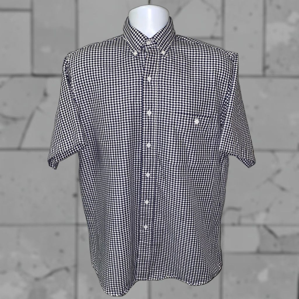Orvis Orvis Mens Checkered Short Sleeve Button Front Shirt, Black White, Size M Size US M / EU 48-50 / 2 - 1 Thumbnail