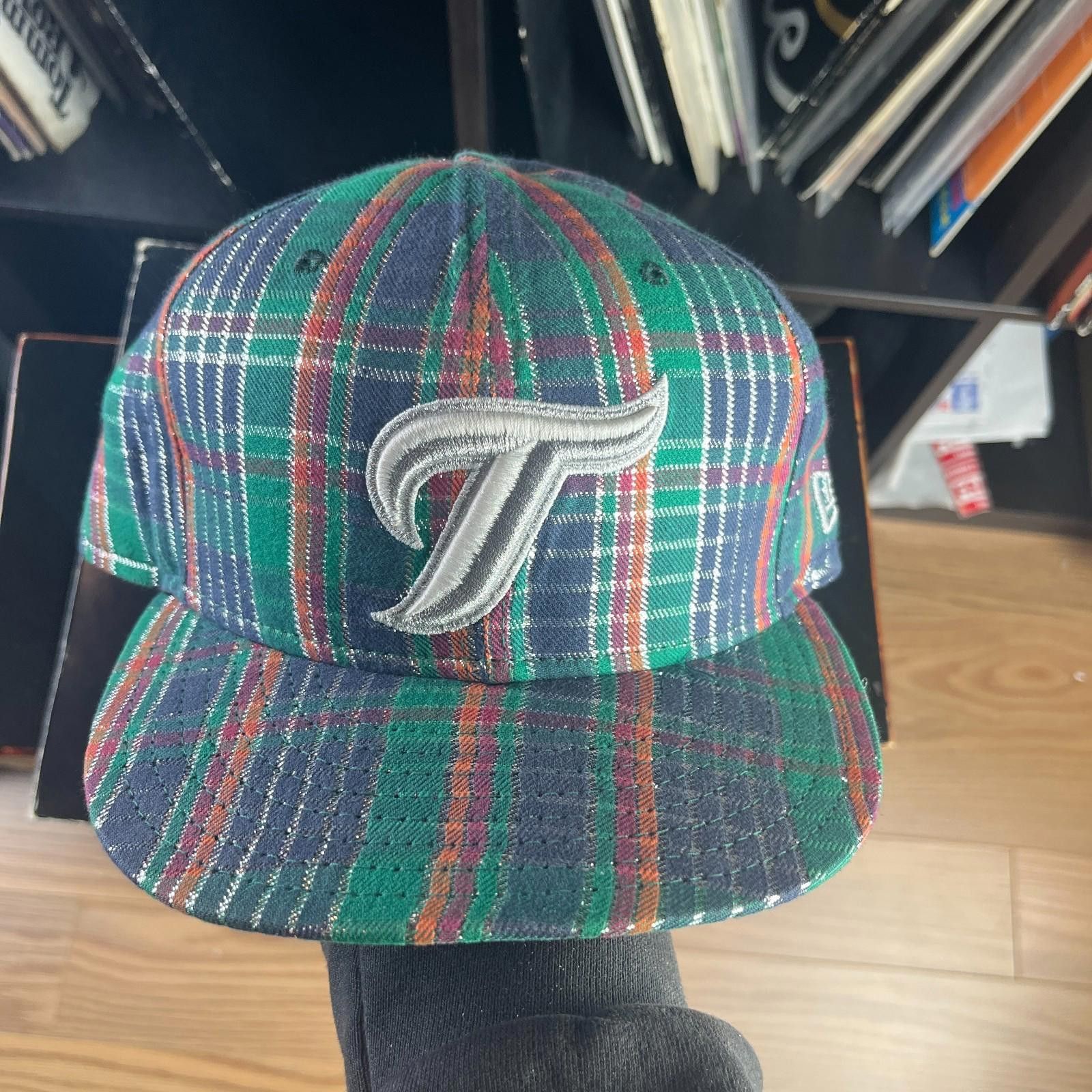 New Era Vintage Toronto Blue Jays Plaid New Era Fitted Hat 7 1/2 MLB Size ONE SIZE - 1 Thumbnail