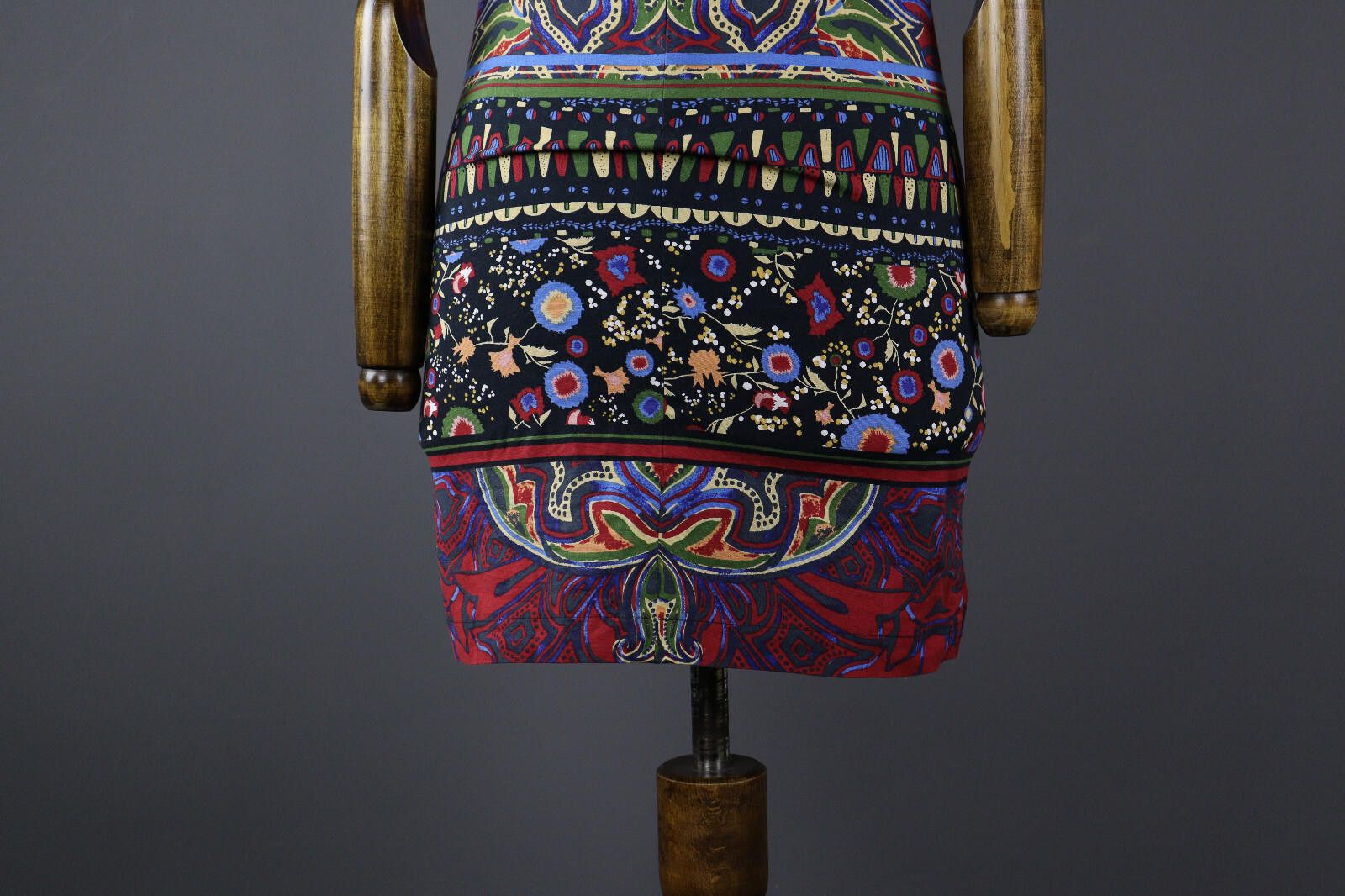 Desigual Desigual Colorful Floral Abstract Cocktail Sheath Dress 36 Size M / US 6-8 / IT 42-44 - 8 Thumbnail