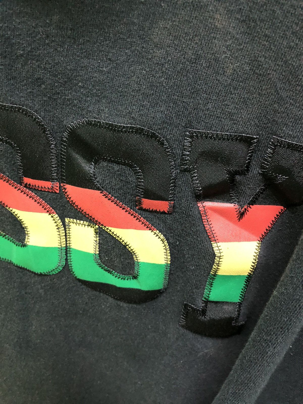 Stussy Vintage 00’s Stussy Rasta Embroidered Spellout Hoodie Rare Size US L / EU 52-54 / 3 - 6 Thumbnail