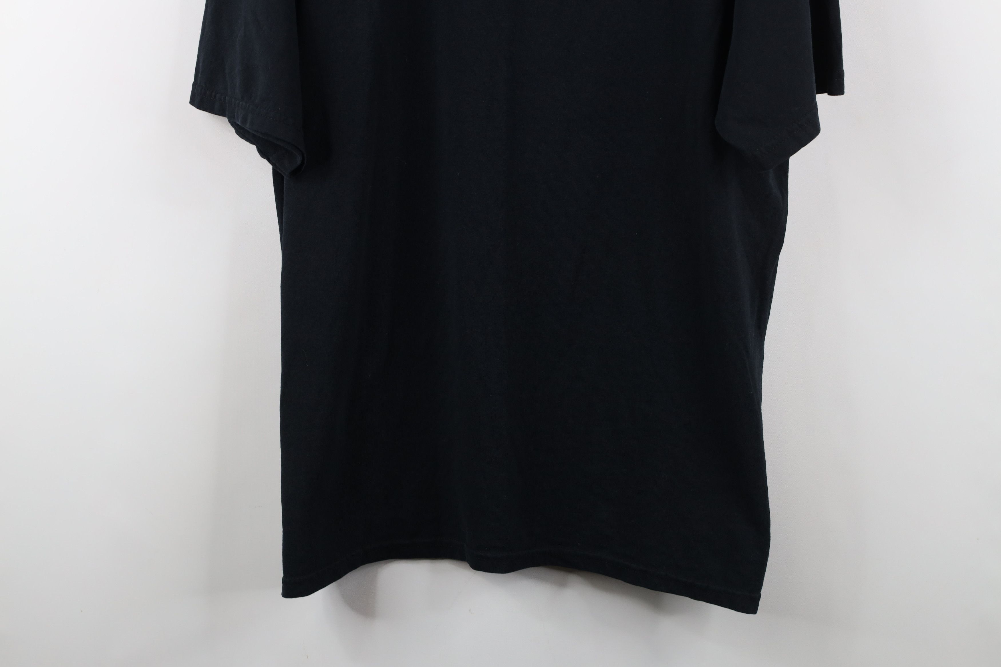 Vintage Vintage 90s Streetwear Heavyweight Cotton T-Shirt Black Size US XL / EU 56 / 4 - 3 Thumbnail