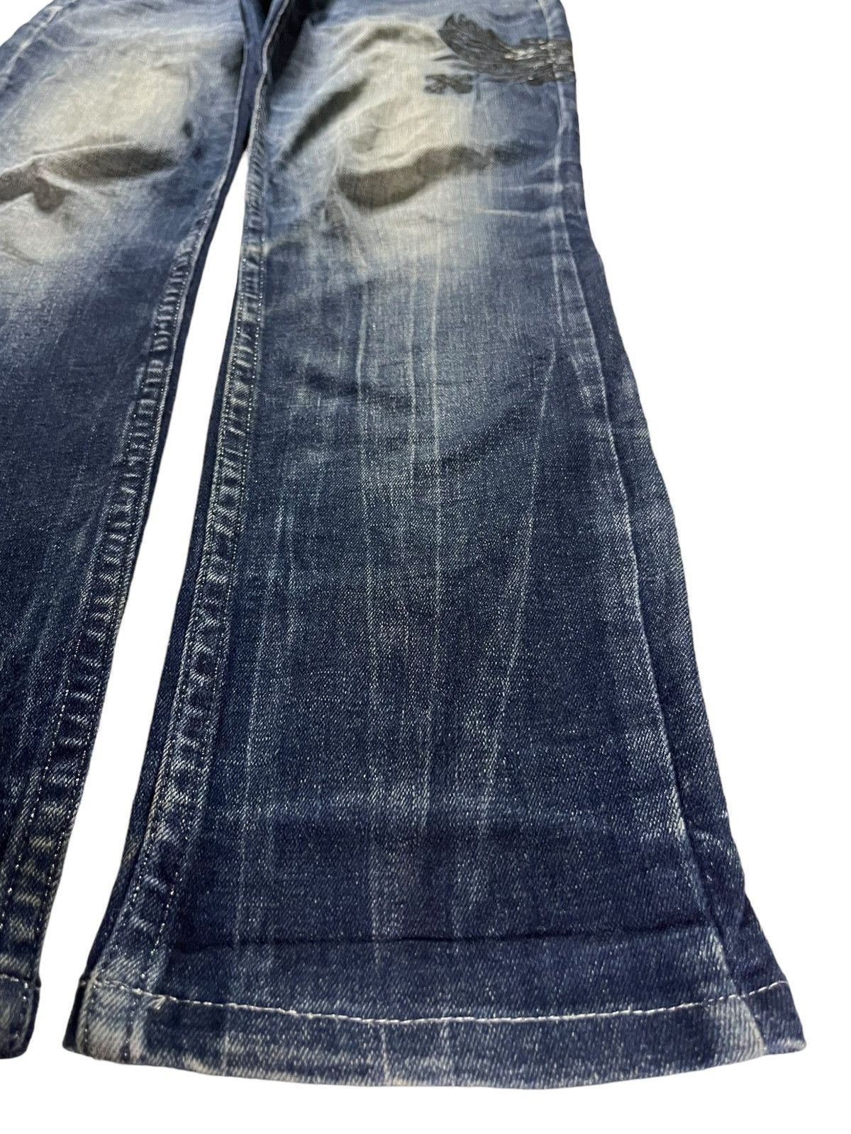 Japanese Brand × Seditionaries Vintage Japanese Brand Embellished Cross Patched Jeans Size US 33 - 7 Thumbnail