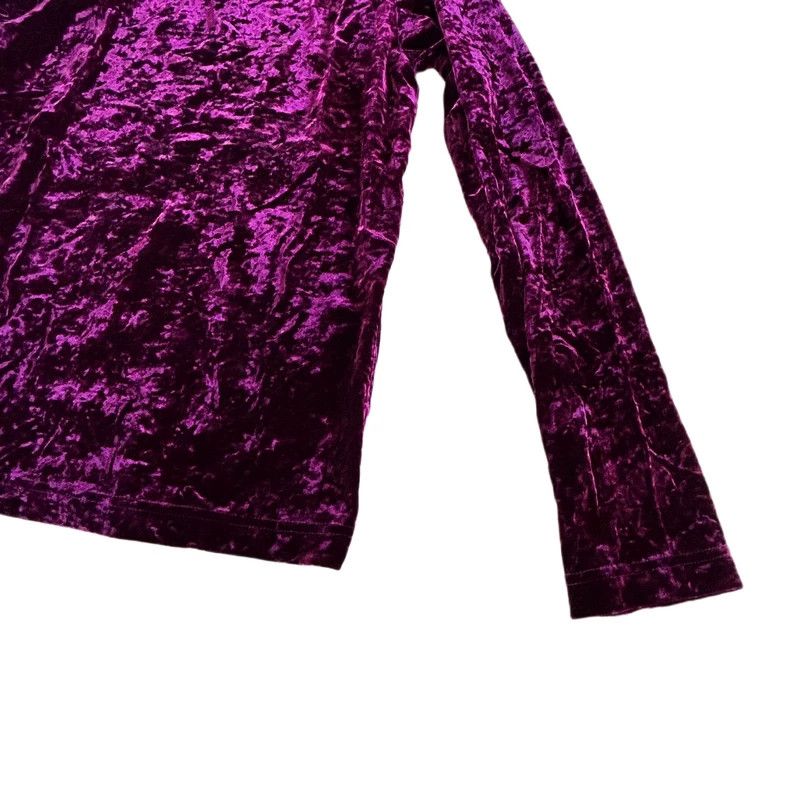 Comme des Garcons Comme Des Garcons Purple Velvet Top Tee Size XS / US 0-2 / IT 36-38 - 4 Thumbnail
