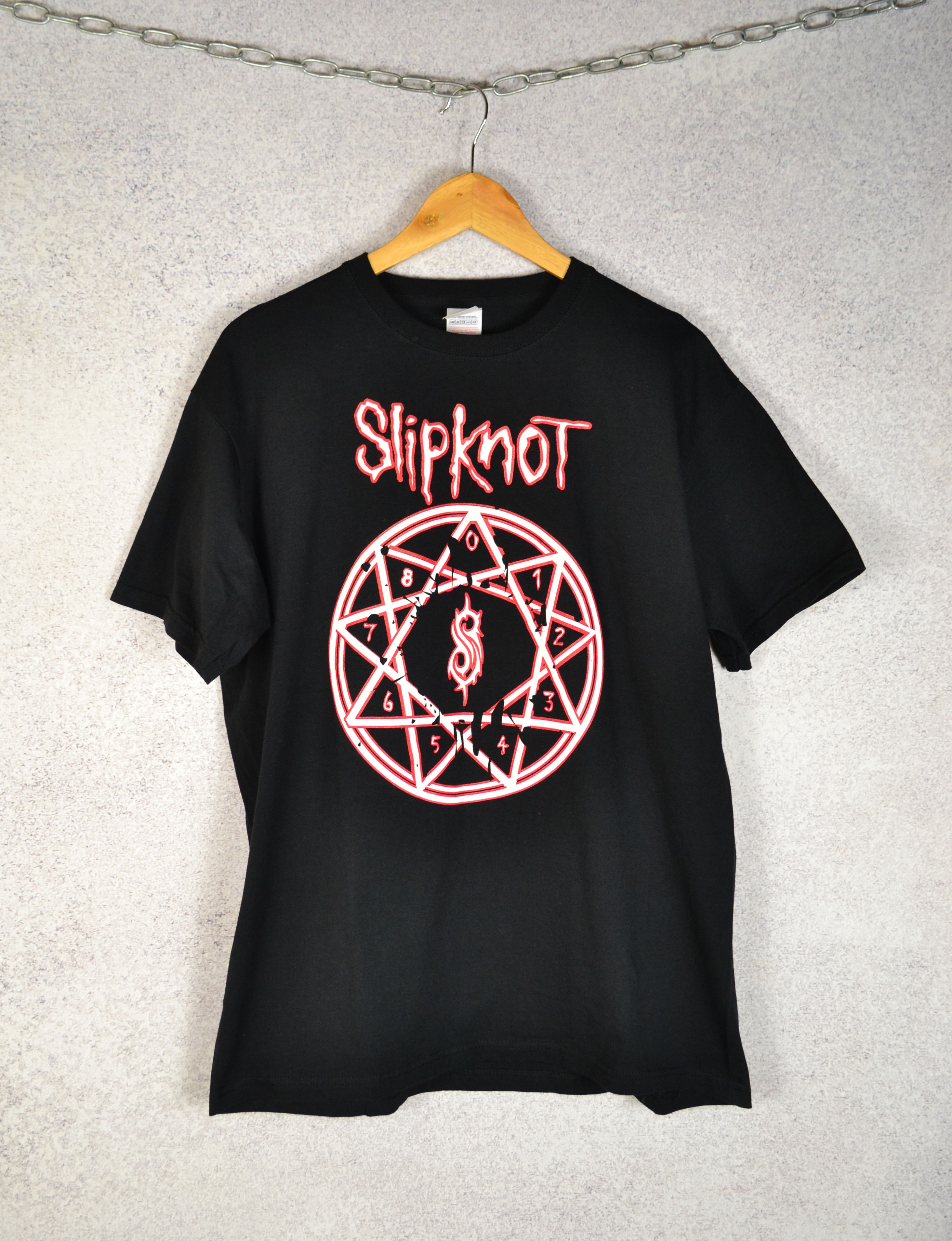 Slipknot Slipknot Y2K Nu Metal Band Tee Shirt Pentagram Logo Size US L / EU 52-54 / 3 - 1 Thumbnail