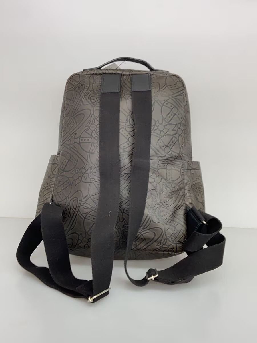 Vivienne Westwood Allover Orb Logo Leather Arthur Backpack Size ONE SIZE - 3 Thumbnail