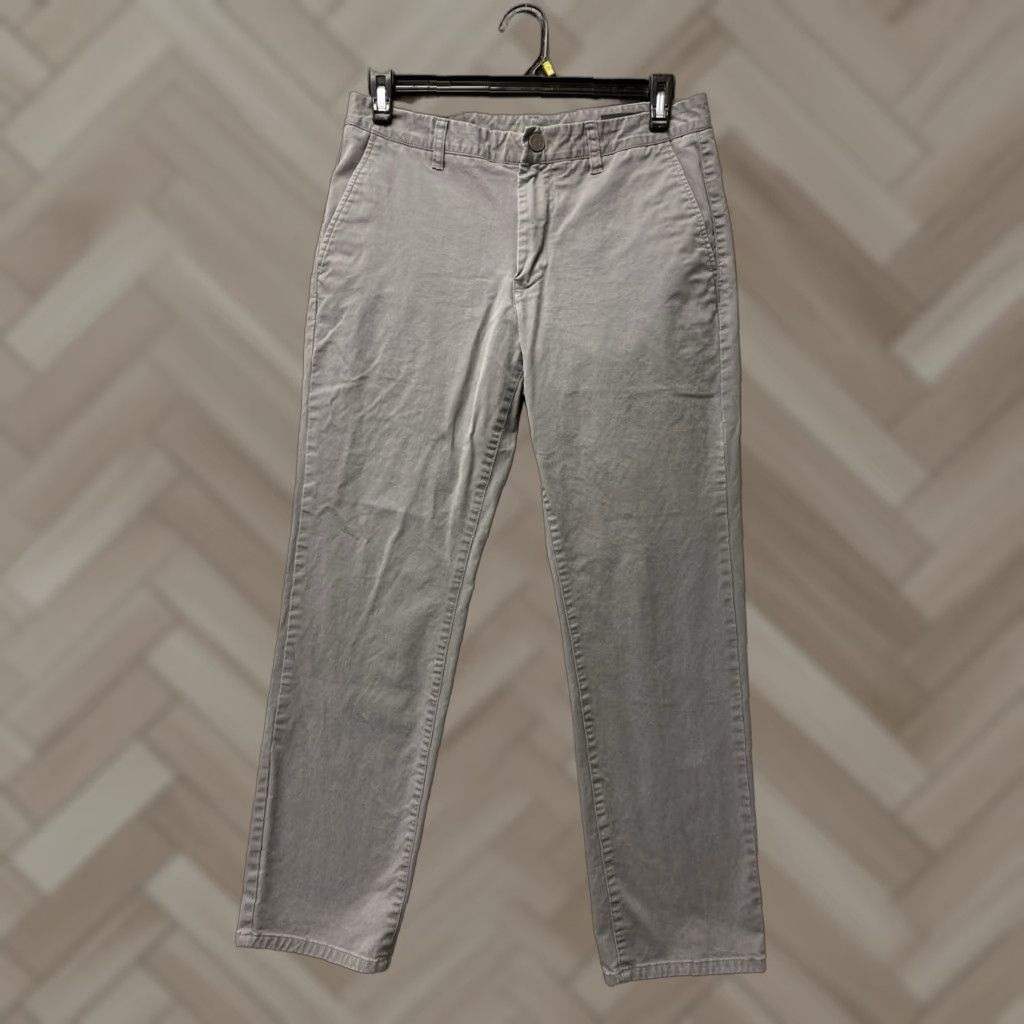 Bonobos Bonobos Chino Pants Mens 32x30 Gray Stretch Slim Fit Slash Pockets Size US 32 / EU 48 - 1 Thumbnail