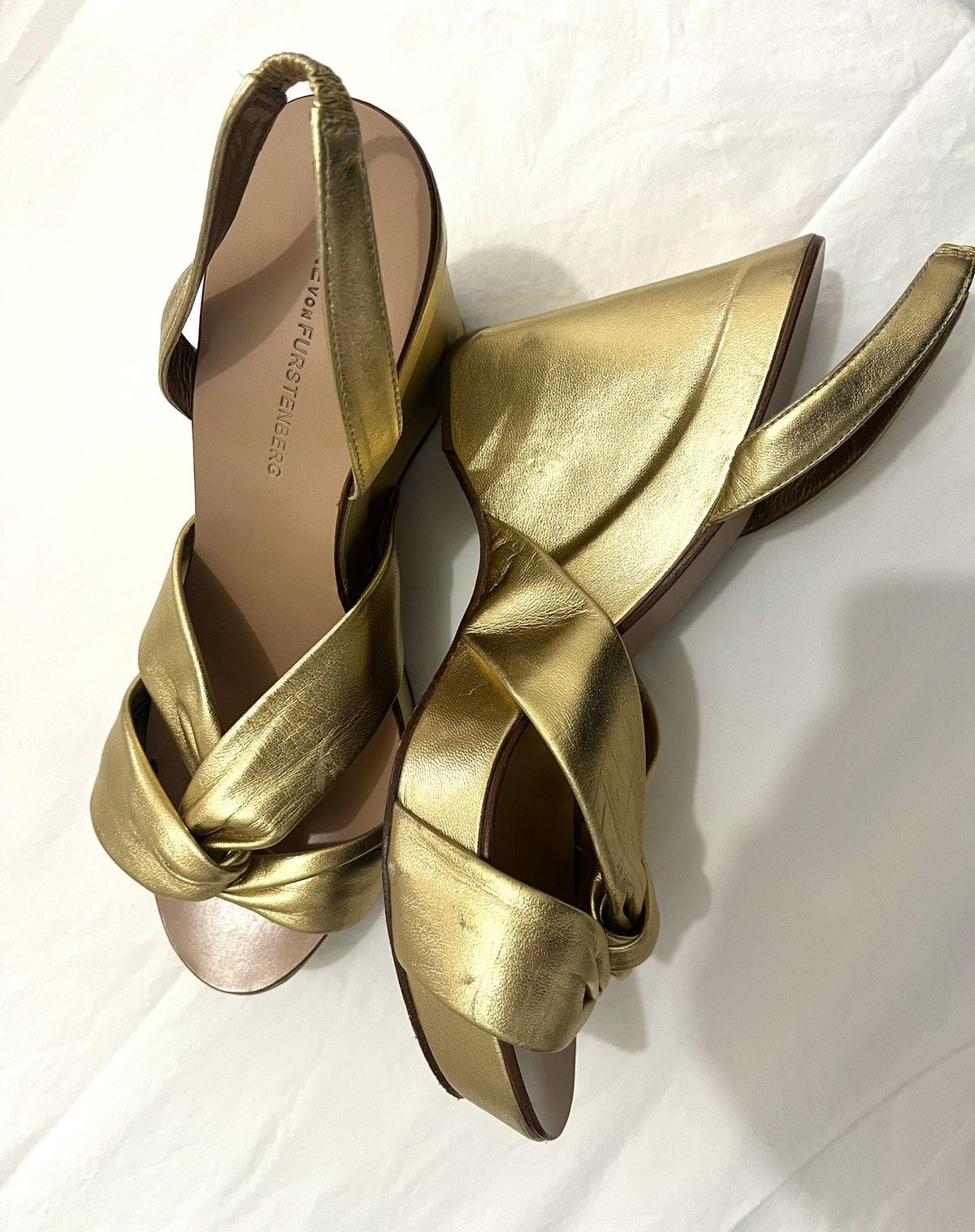 Diane von Furstenberg Diane von furstenberg vintage gold wedges (gold) Size US 11 / IT 41 - 1 Thumbnail