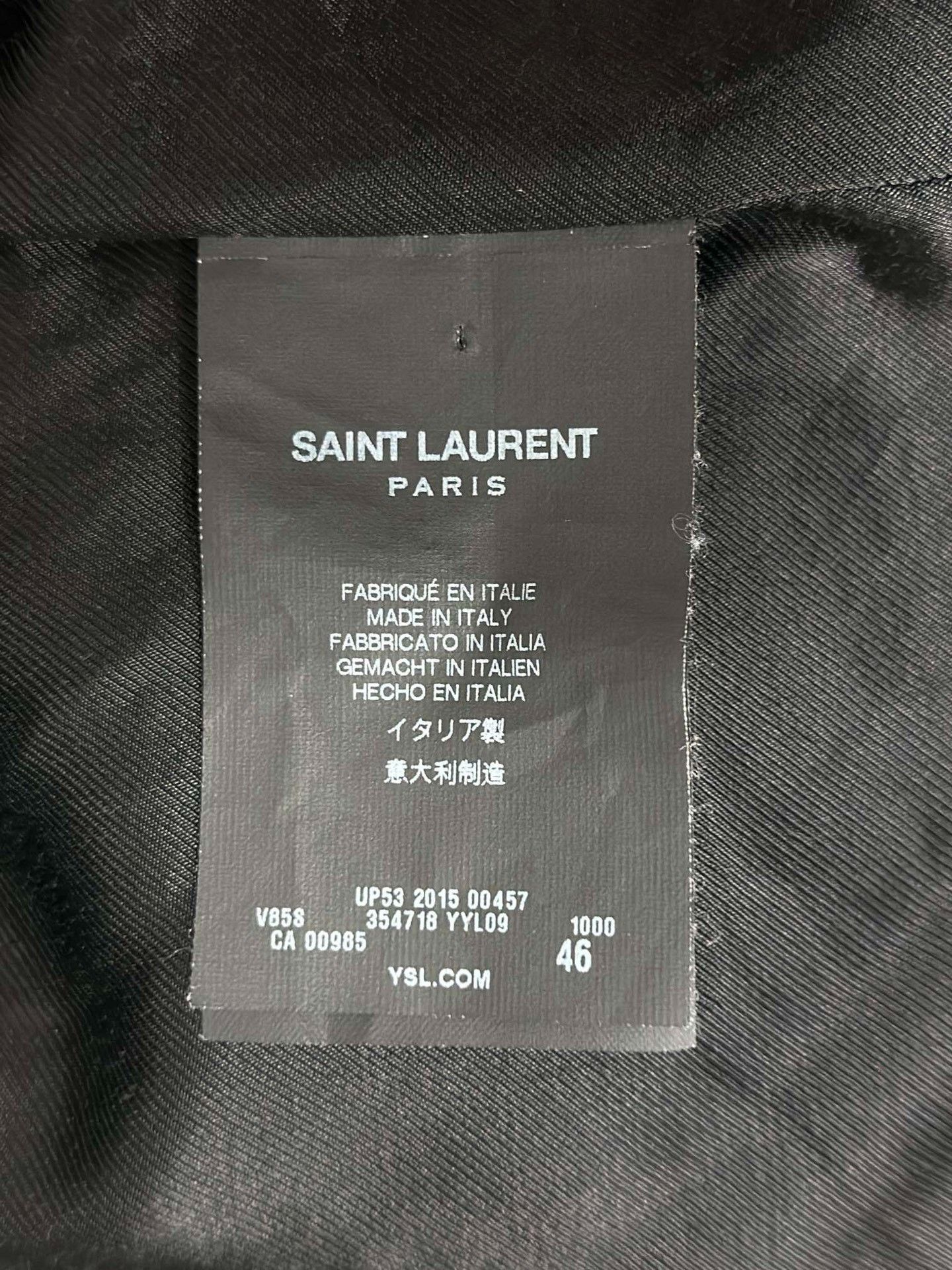 Saint Laurent Paris Saint laurent Black and white baseball jacket 2501-Nextarro Size US S / EU 44-46 / 1 - 5 Thumbnail