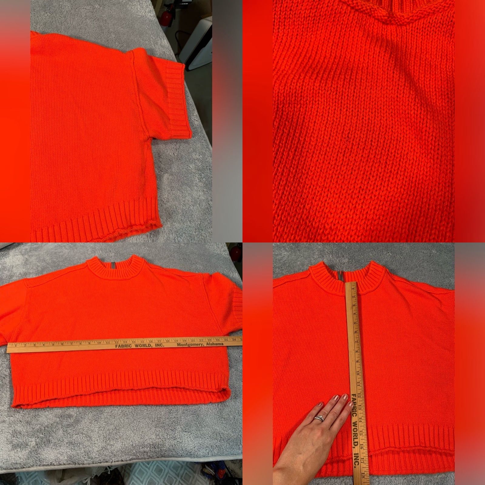 Anthropologie Anthropologie Blouse Knit Cotton Top XS Women Red XS Regular Size XS / US 0-2 / IT 36-38 - 9 Thumbnail
