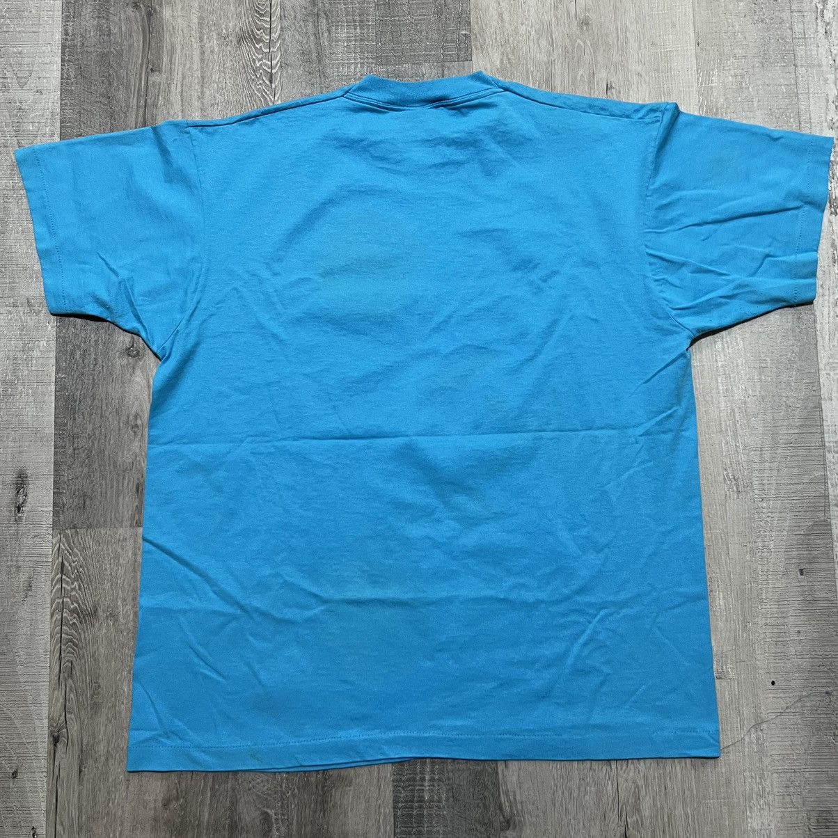 Vintage VTG Texas 90s Blue Screen Stars Dallas USA Travel T Shirt Size US XL / EU 56 / 4 - 3 Thumbnail