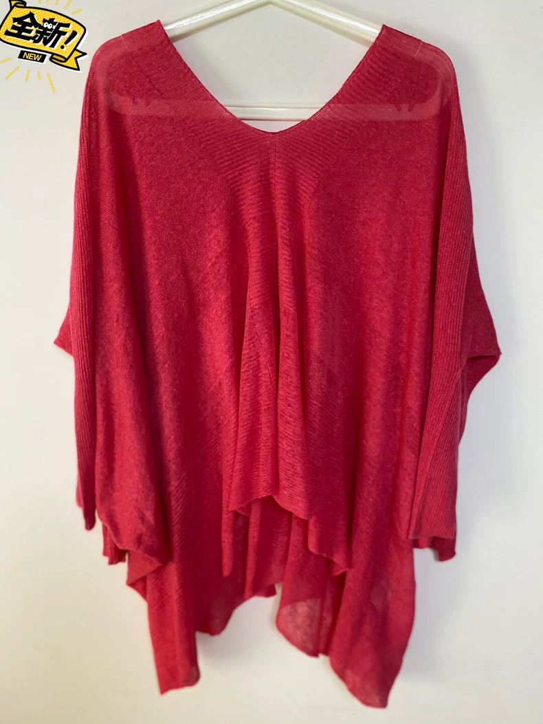 Issey Miyake Issey Miyake Knitted Top in Deep Pink Size M / US 6-8 / IT 42-44 - 1 Thumbnail