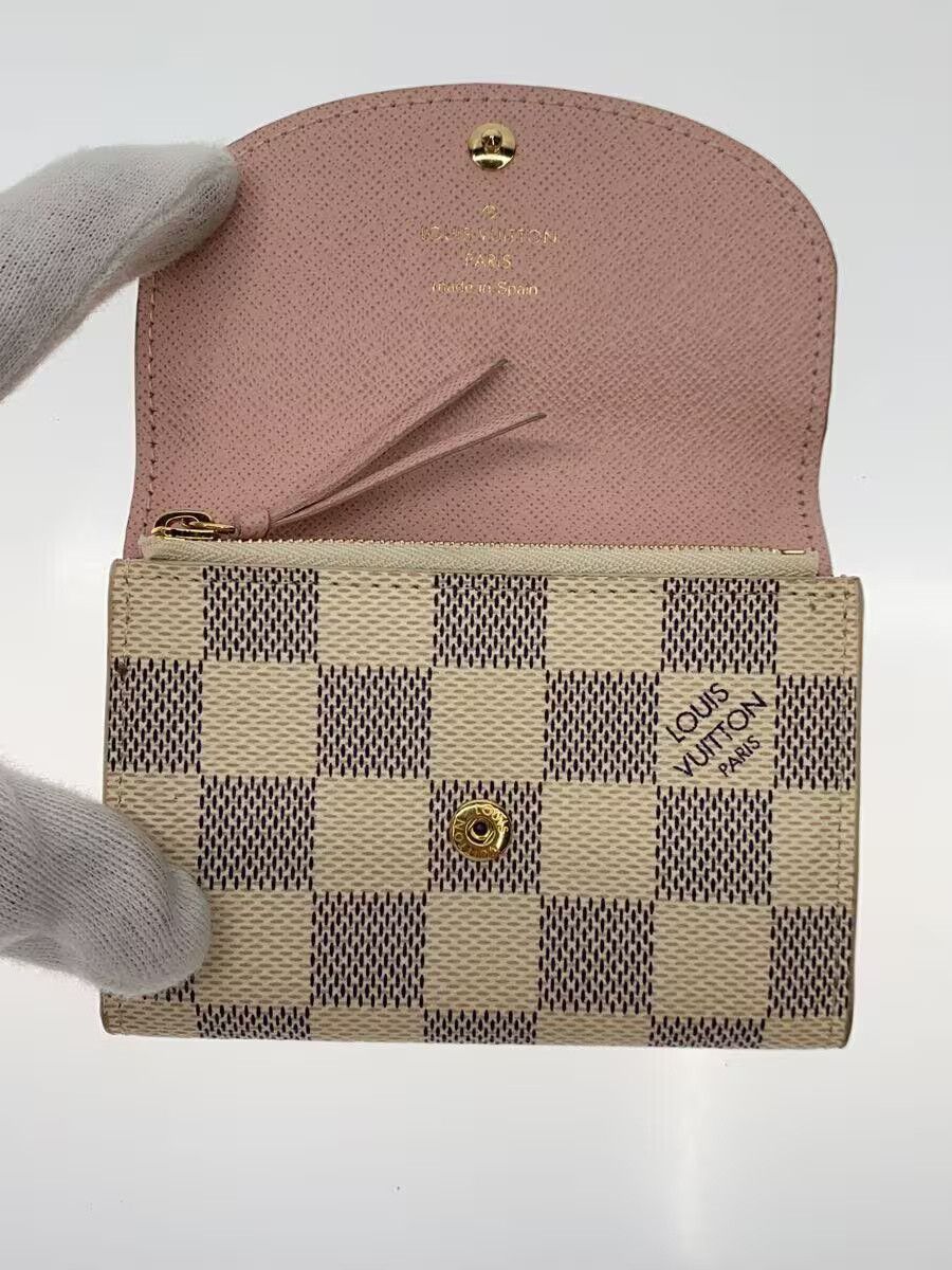 Louis Vuitton Louis Vuitton Damier Azur Porte Monnaie Rosalie White Size ONE SIZE - 4 Thumbnail