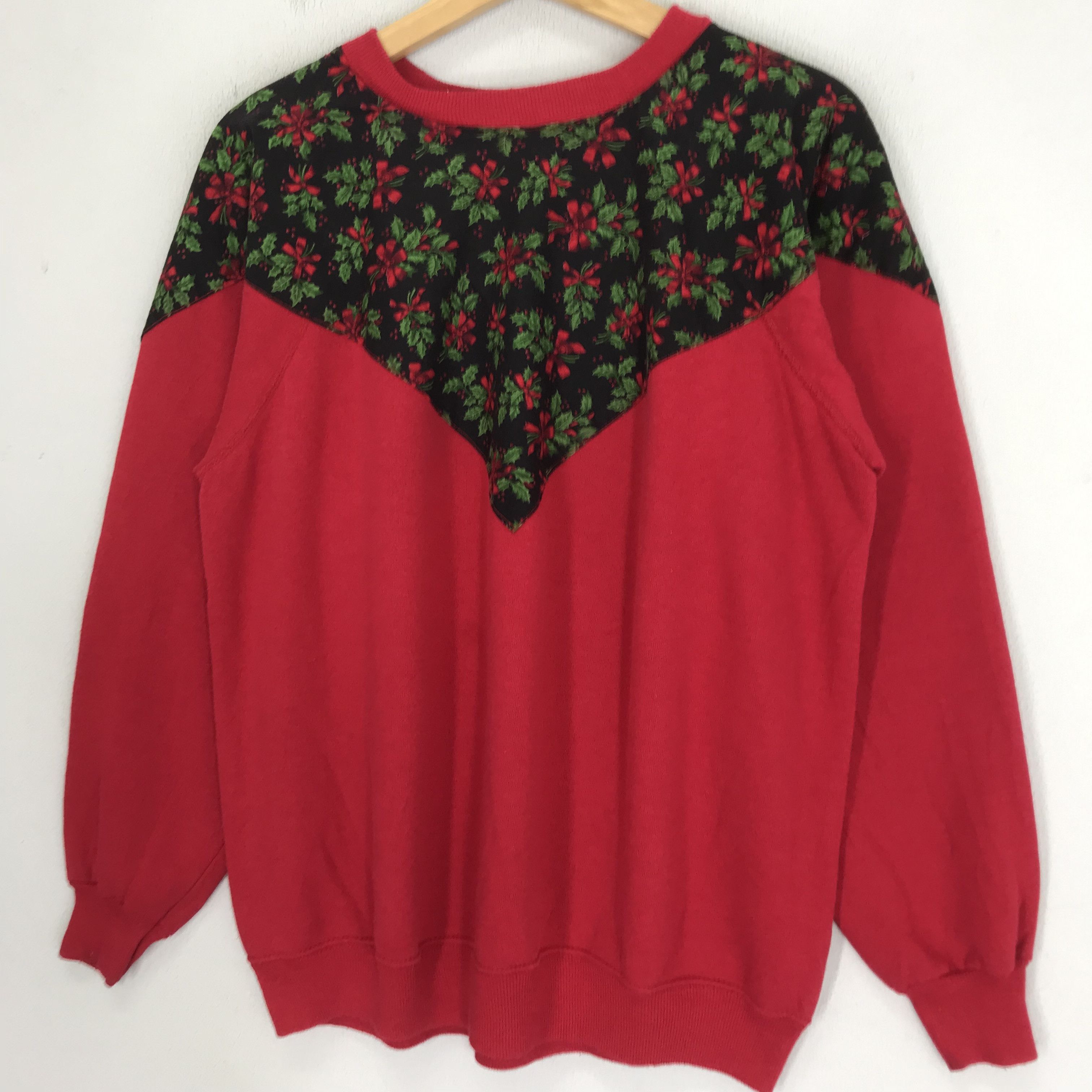 Hanes Vintage 90s Pop Art Floral Sweatshirt - 267 Size US L / EU 52-54 / 3 - 3 Thumbnail