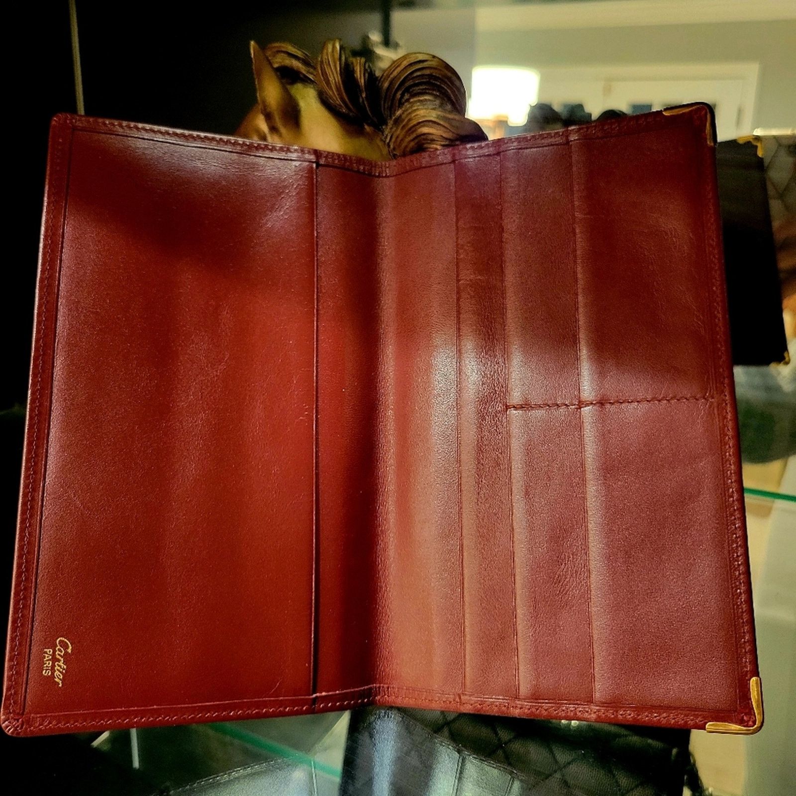 Cartier CARTIER Cartier Must De Cartier Leather Wallet Passport Size ONE SIZE - 2 Thumbnail