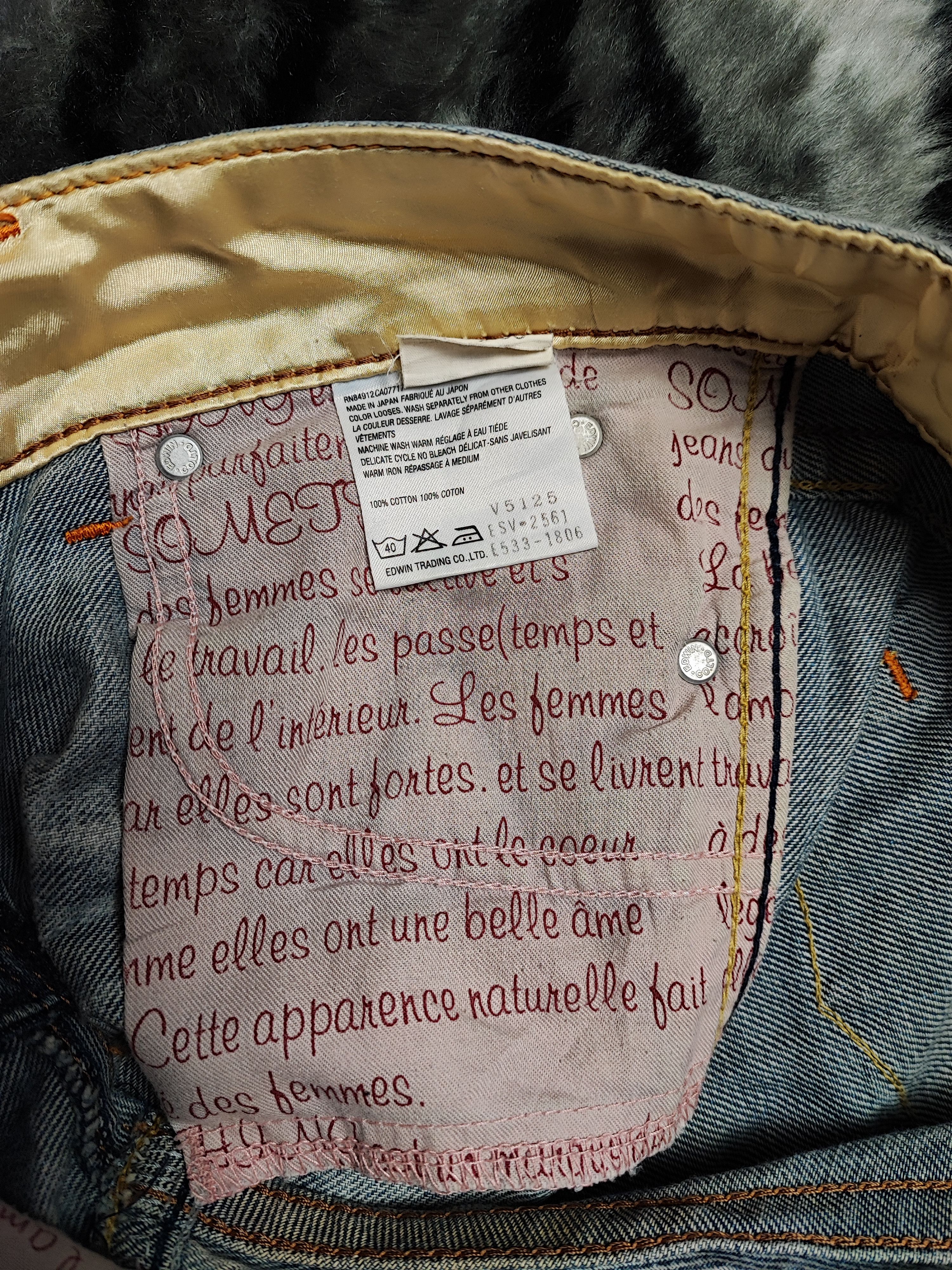 Edwin Thrashed Distressed Jeans ERD Grunge Chrome Size US 30 / EU 46 - 19 Thumbnail