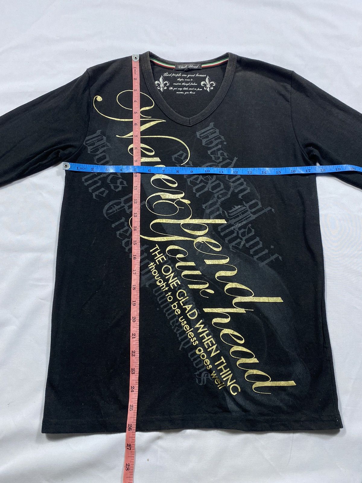 14th Addiction Clash Ahead poem gothic punk style long slevee Size US M / EU 48-50 / 2 - 8 Thumbnail