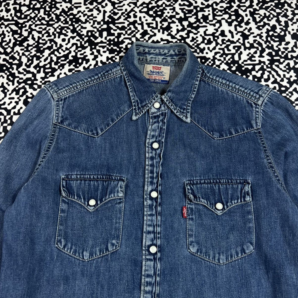 Levi's Vintage Clothing Vintage 00s Levis Red Tab Denim Shirts Retro Casual Style Size M / US 6-8 / IT 42-44 - 5 Thumbnail