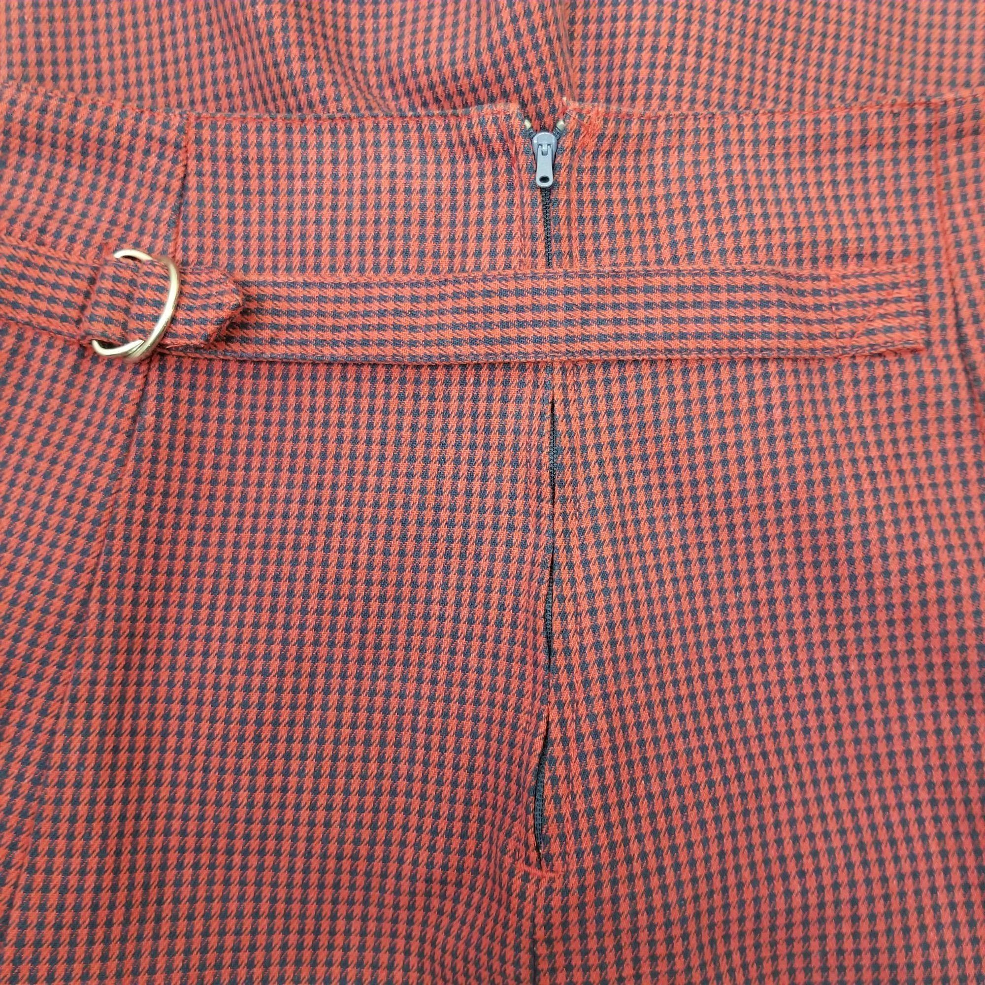 Other Genesis 9 10 Red Plaid Check A Line Skirt Flared Panels Maxi Size 32" / US 10 / IT 46 - 5 Thumbnail