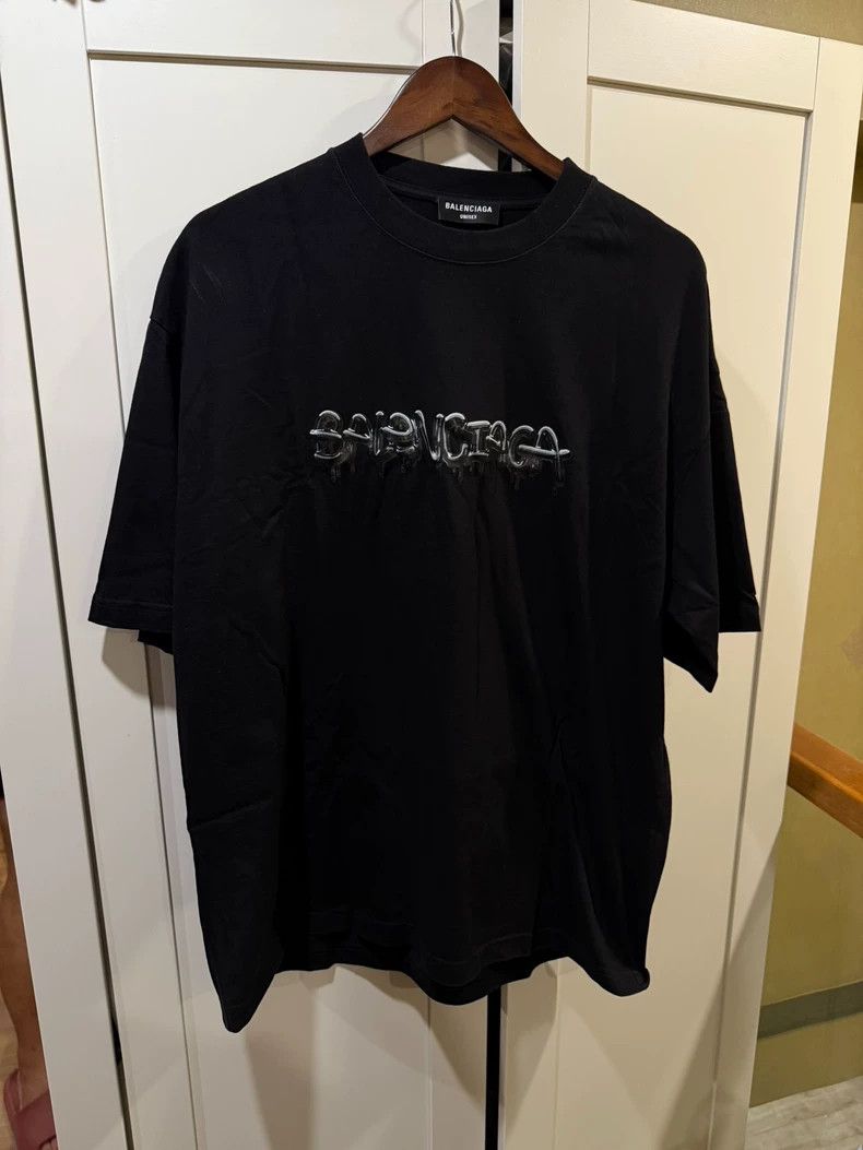 Balenciaga Balenciaga Jelly Graffiti Short Sleeve Tee - dmc Size US L / EU 52-54 / 3 - 1 Thumbnail