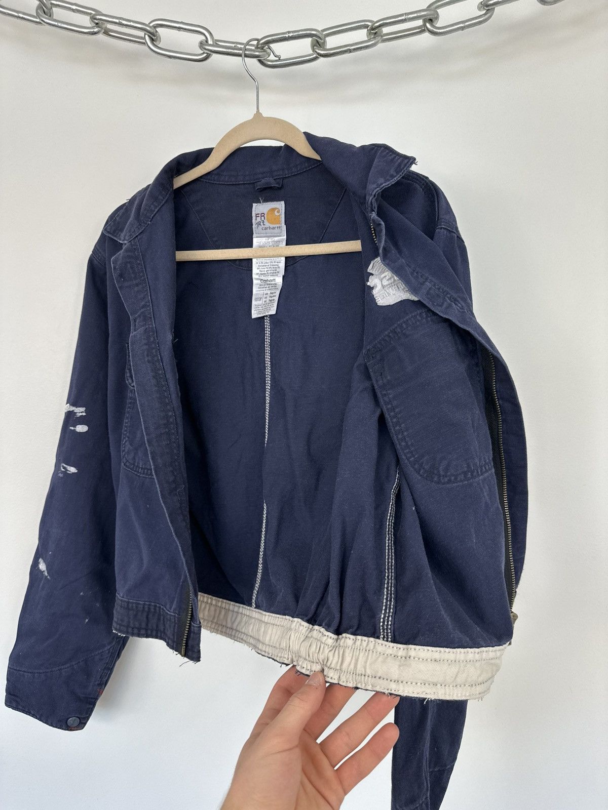 Carhartt Vintage 90s Carhartt Flame Resistant USA Cropped Work Jacket Size US S / EU 44-46 / 1 - 19 Thumbnail