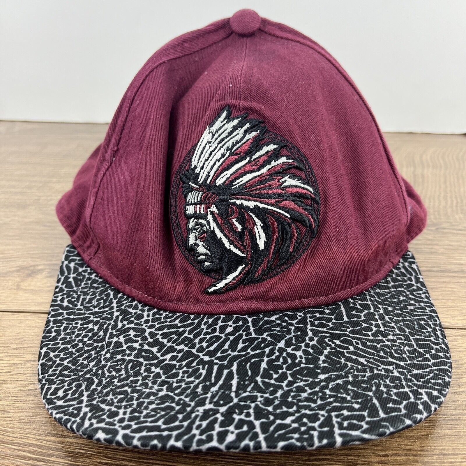 Other Warrior Mohawk Hat Red Hat Adjustable Adult Size Hat Cap Size ONE SIZE - 5 Thumbnail