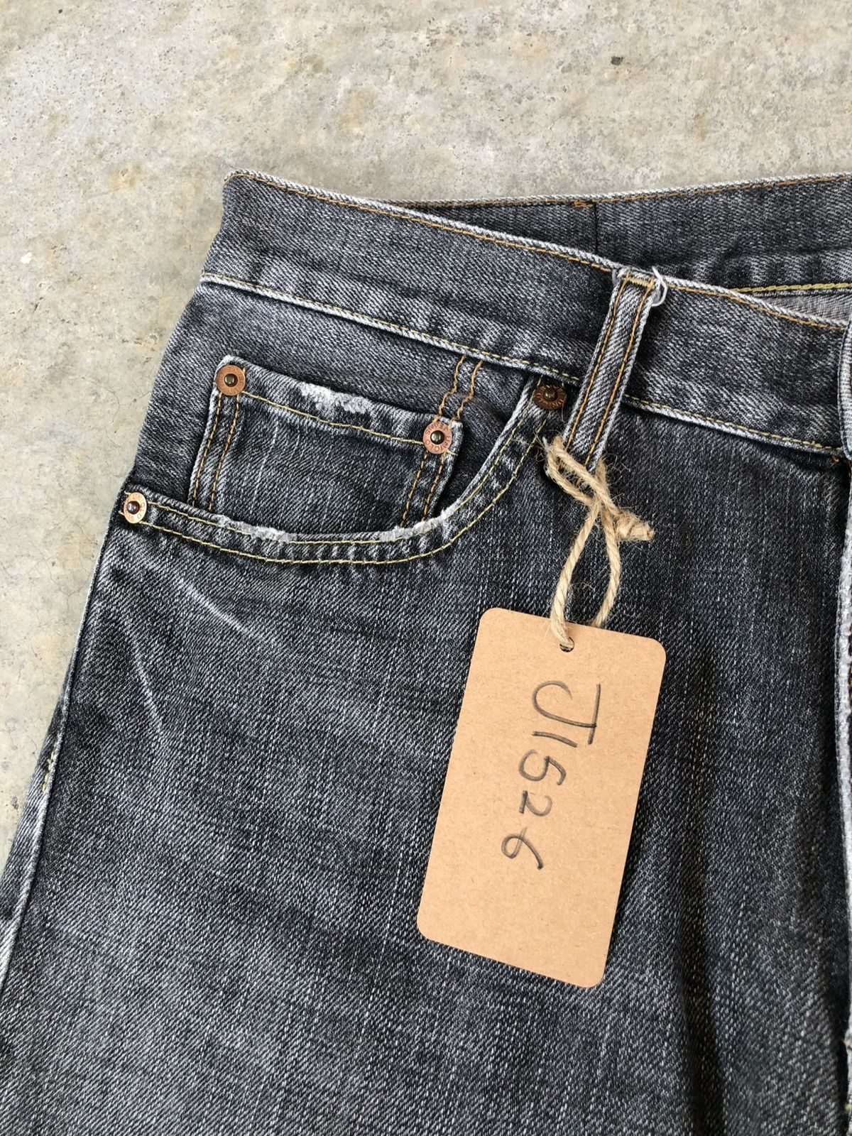 If Six Was Nine Japanese Uniqlo Flared Jeans Bootcut Distressed Jeans Size US 32 / EU 48 - 14 Thumbnail