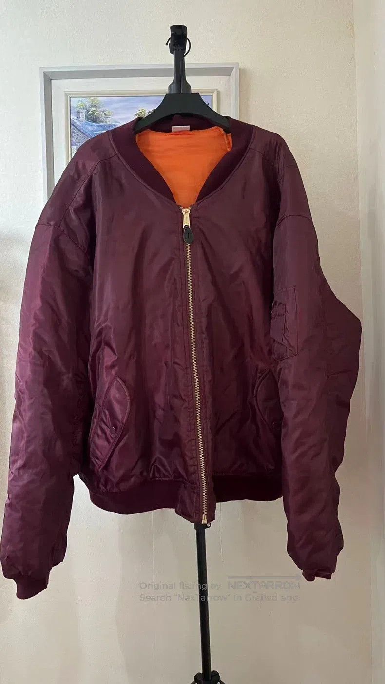 Vetements VETEMENTS Burgundy Jacket Puffer Coat Size US XL / EU 56 / 4 - 1 Thumbnail