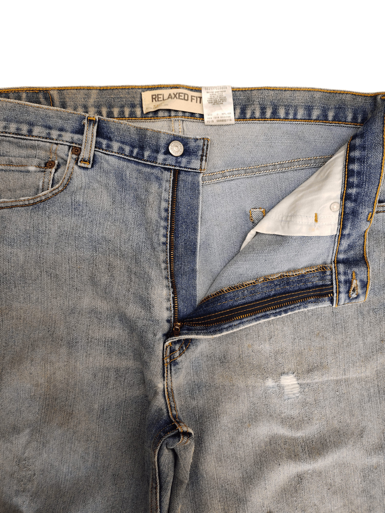 Levi's Vintage Levis 550 Light Wash Rusty Distressed Denim Jeans Size US 36 / EU 52 - 12 Thumbnail