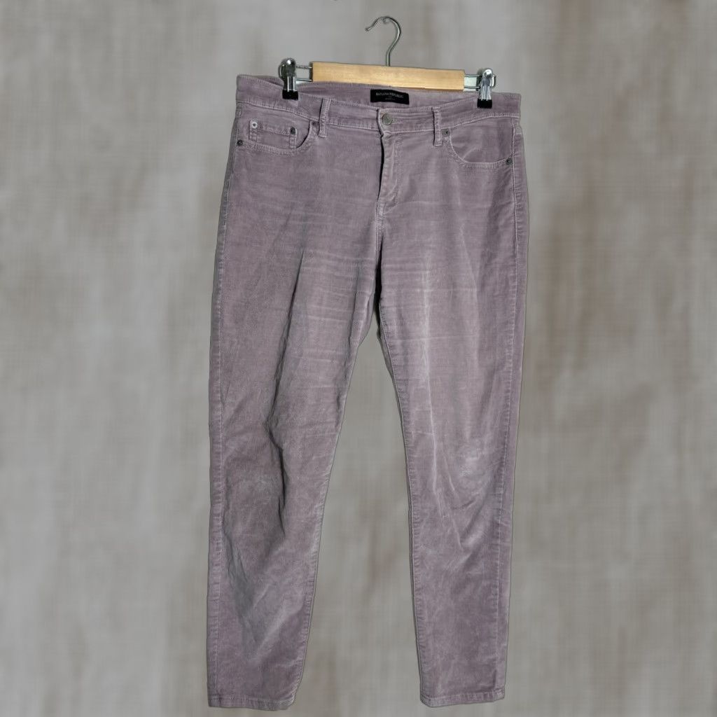 Banana Republic VINTAGE Banana Republic Womens Pants Skinny Corduroy Pink 8 Regular 34x29 Chino Mens Womens Boys Girls Size 30" / US 8 / IT 44 - 1 Thumbnail