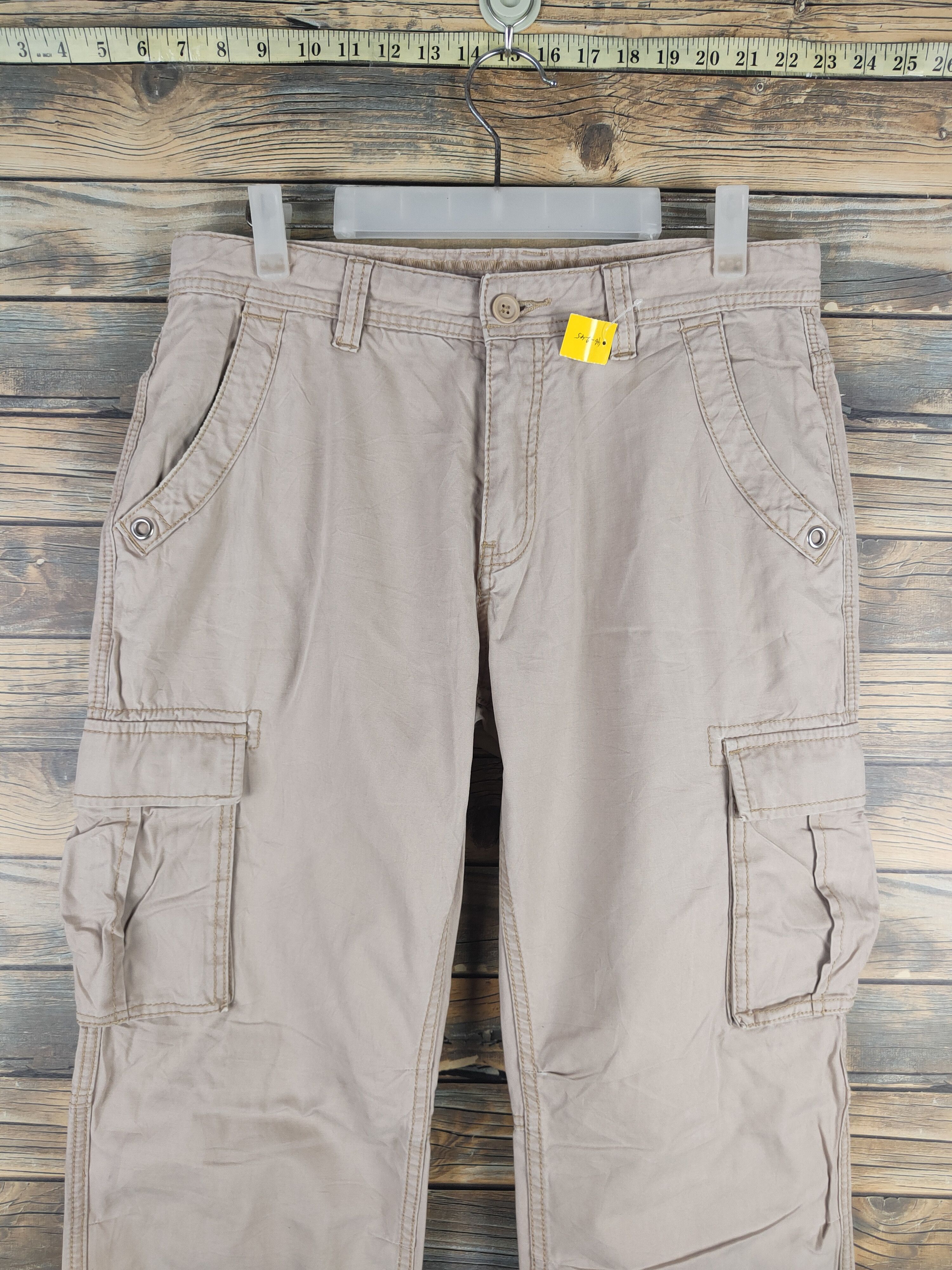 Japanese Brand DL Villand Beige Multipocket Cargo Pants #46-245T Size US 32 / EU 48 - 2 Thumbnail