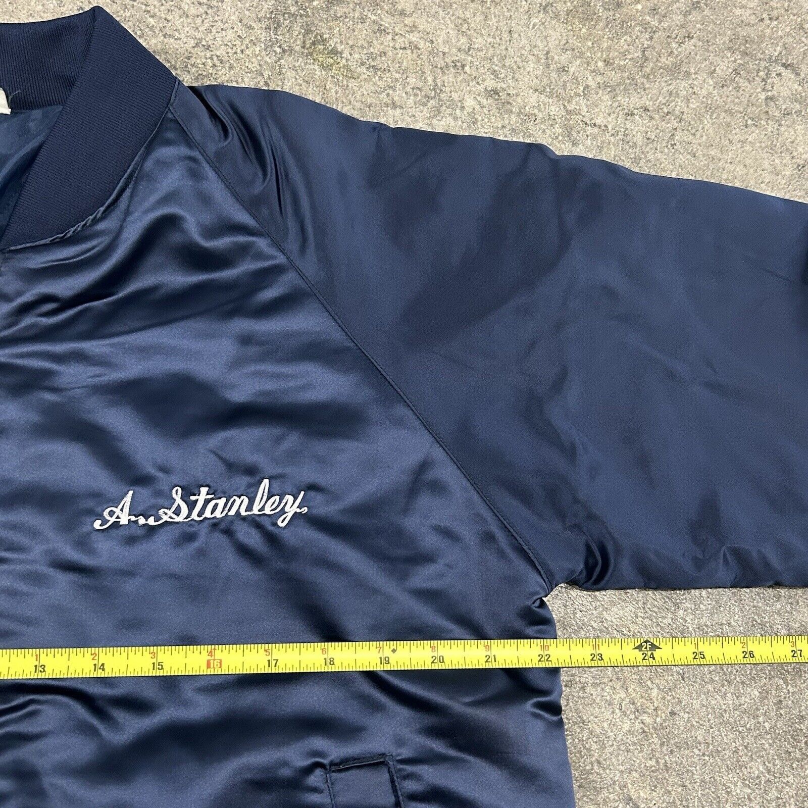 Chalk Line × Vintage Vintage 80s Ghostbusters Movie Crew Blue Satin Bomber Jacket Size US L / EU 52-54 / 3 - 5 Thumbnail