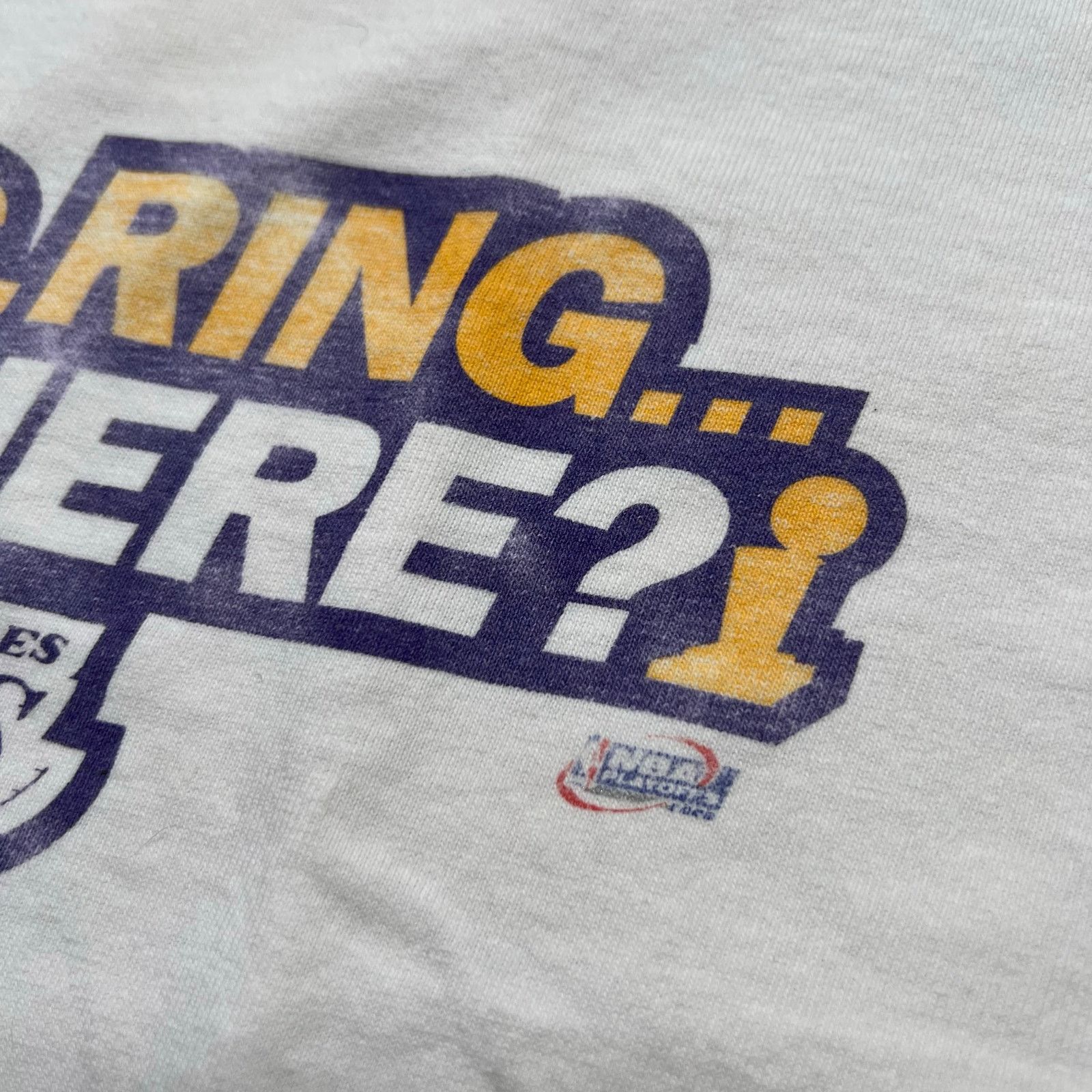 Nike Vintage Nike LA Lakers Ring Ring Ring Who’s There T Shirt XL Size US XL / EU 56 / 4 - 3 Thumbnail