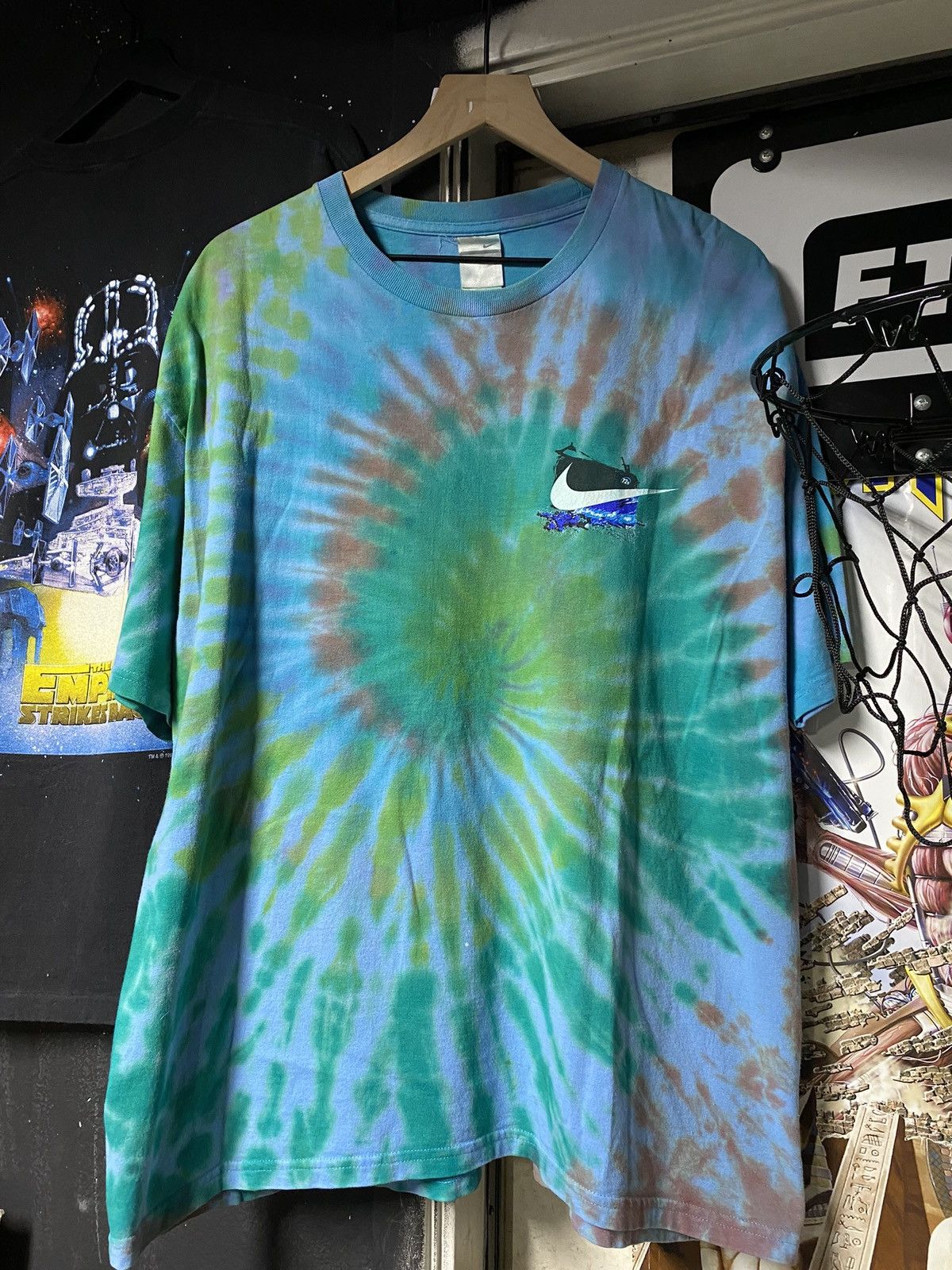 Nike × Vintage Vintage 00’ Nike Tiedye Tee Shirt XLarge Size US XL / EU 56 / 4 - 2 Thumbnail