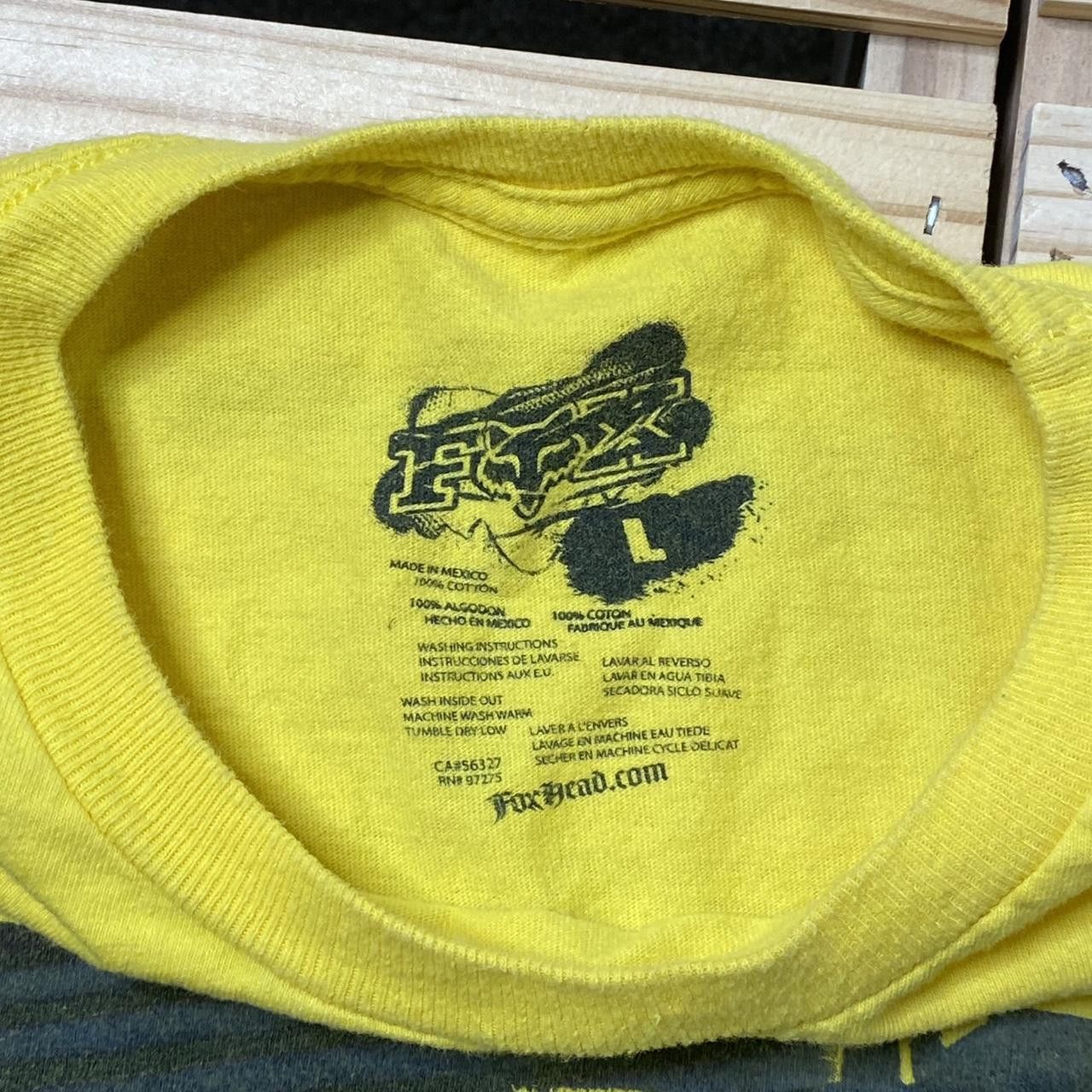 Fox Racing Fox Racing Yellow Y2K Motocross Tee Size Large Size US L / EU 52-54 / 3 - 4 Thumbnail