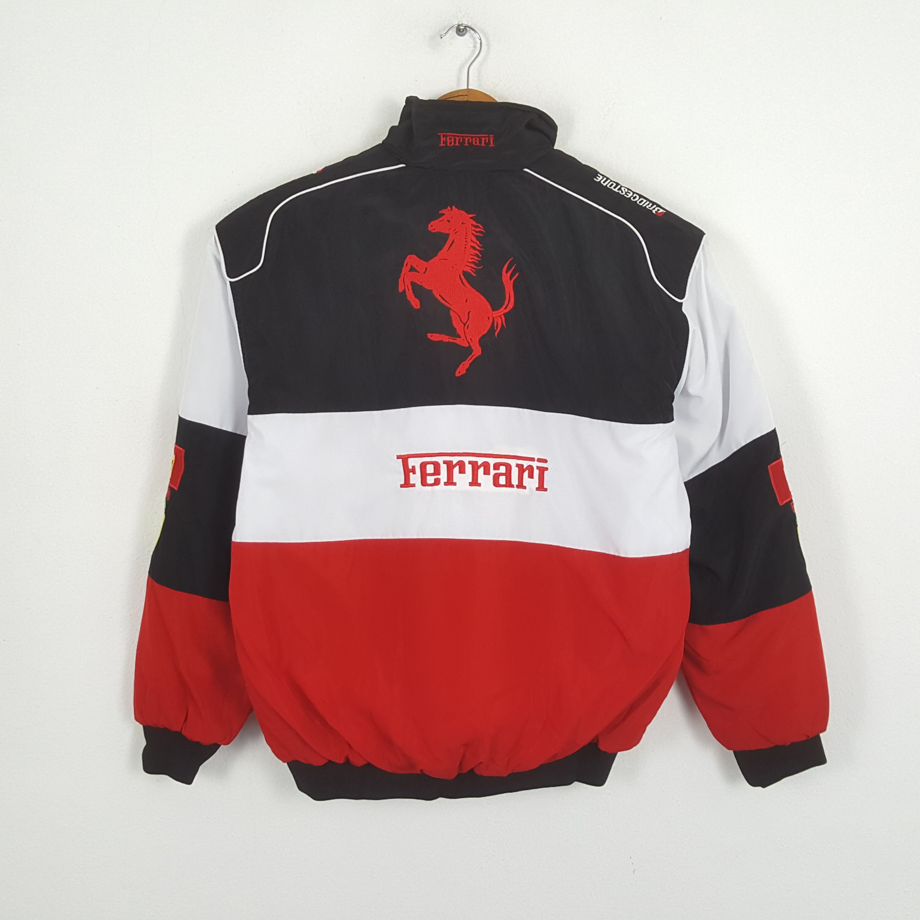Ferrari × Vintage Vintage FERRARI SHELL BRIDGESTONE Formula One Racing Jacket Size US L / EU 52-54 / 3 - 3 Thumbnail