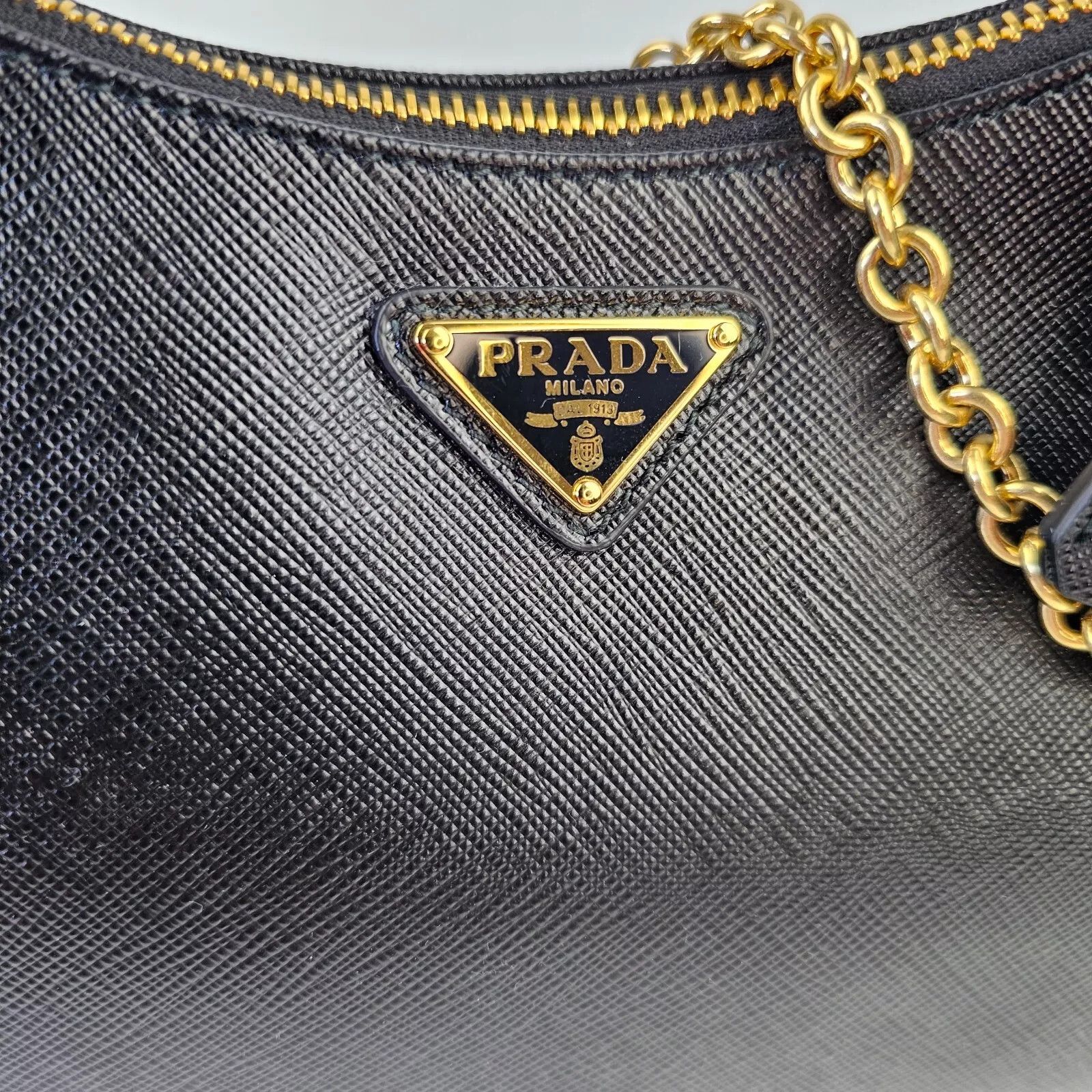 Prada PRADA Re-Edition 2005 Black Saffiano Shoulder Bag New Size ONE SIZE - 8 Thumbnail