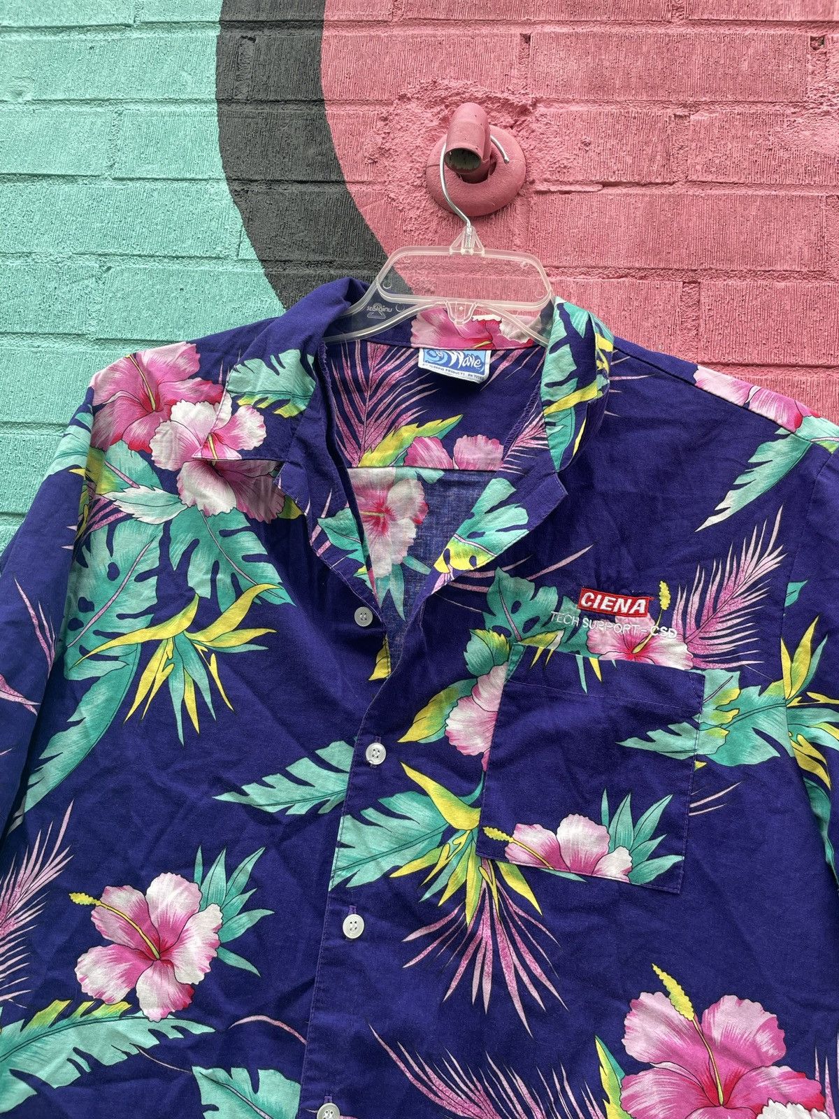 Vintage Vintage 80s Hawaiian Button Up Shirt retro beach surfer Size US XL / EU 56 / 4 - 4 Thumbnail