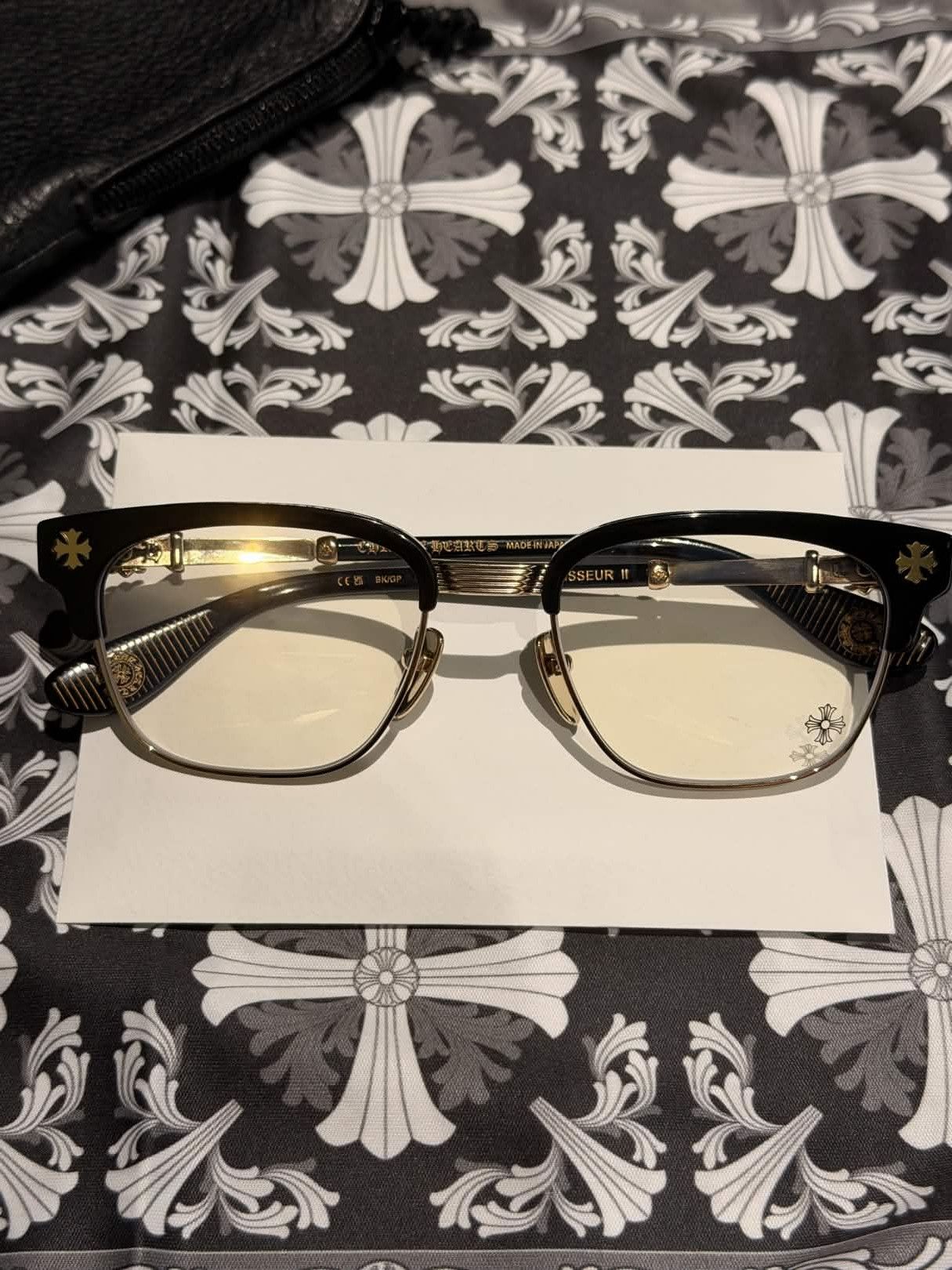Chrome Hearts GRAIL CHROME HEARTS GLASSES GOLD/BLACK BONENNOISSEUR II Size ONE SIZE - 4 Thumbnail