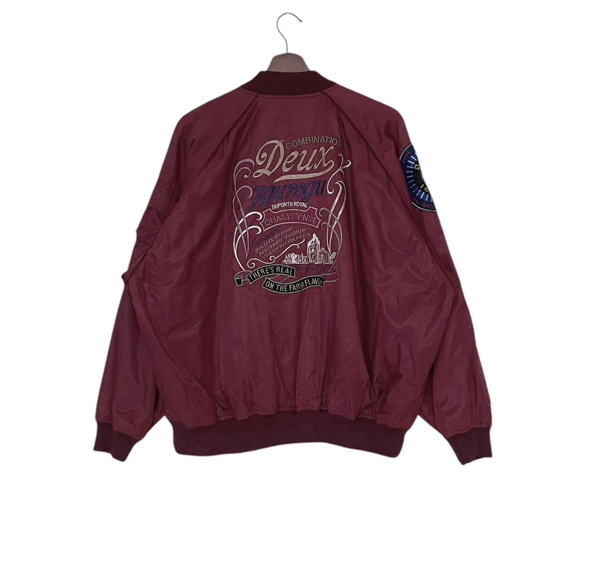 Vintage Vintage Racing Brand Deux Bomber Jacket 1990s Size US L / EU 52-54 / 3 - 2 Thumbnail