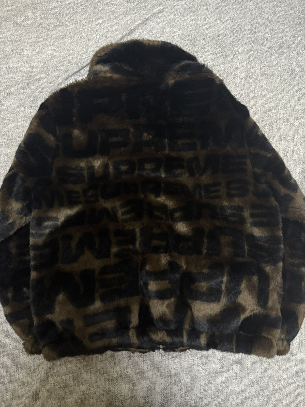 Supreme Supreme Faux Fur repeater bomber Brown Size US S / EU 44-46 / 1 - 2 Thumbnail